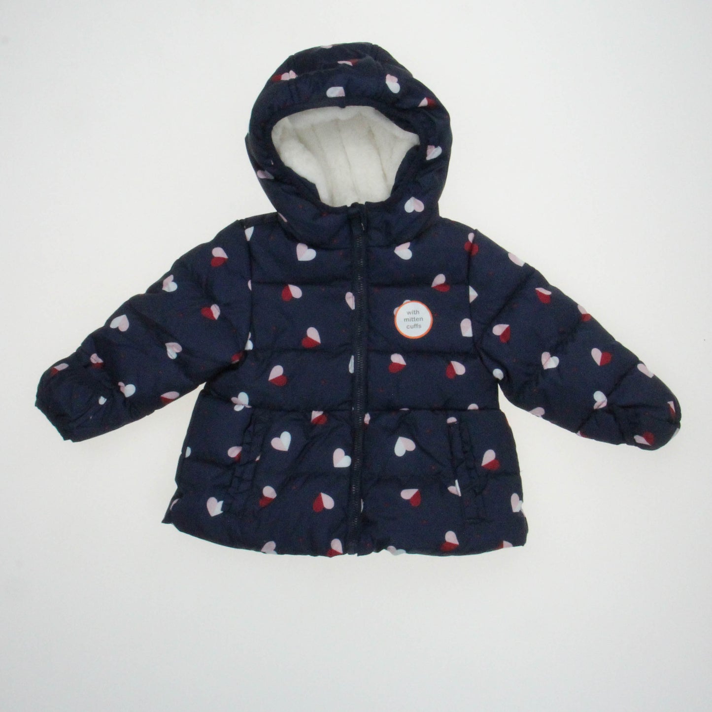 Wonder Nation Girls Blue | Pink | Red | Hearts Jacket Size: 12 Months
