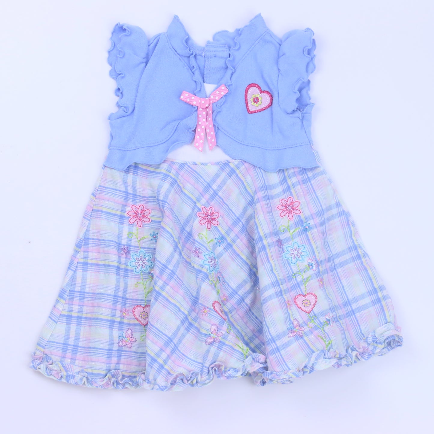 Youngland Girls Blue | Pink Dress Size: 12 Months Blue | Pink