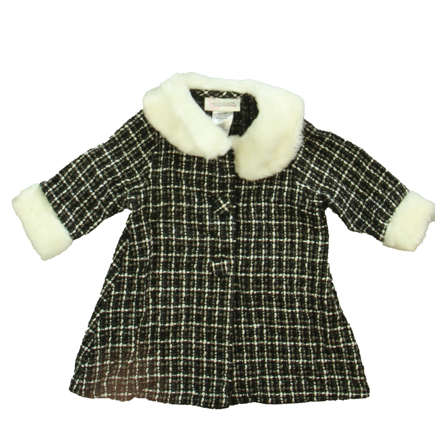 Youngland Girls Black | White Jacket Size: 12 Months Black | White