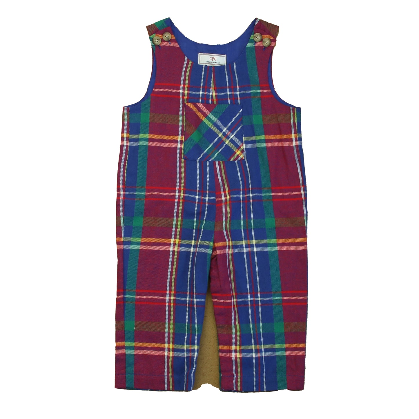 Classic Prep Boys Adirondack Plaid Romper Size: 9-12 Months Adirondack Plaid