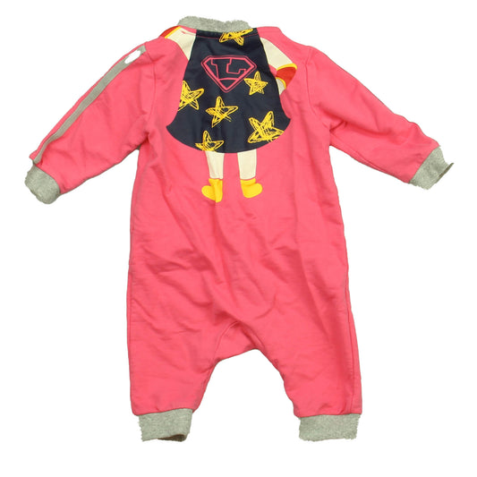 allo & lugh Girls Pink | Gray Long Sleeve Outfit Size: *3-6 Months Pink | Gray