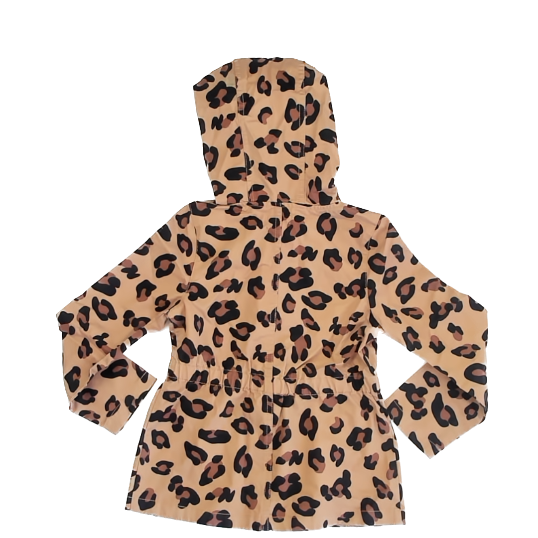 Max Studio Girls Animal Print Jacket Size: 5-6 Years Animal Print