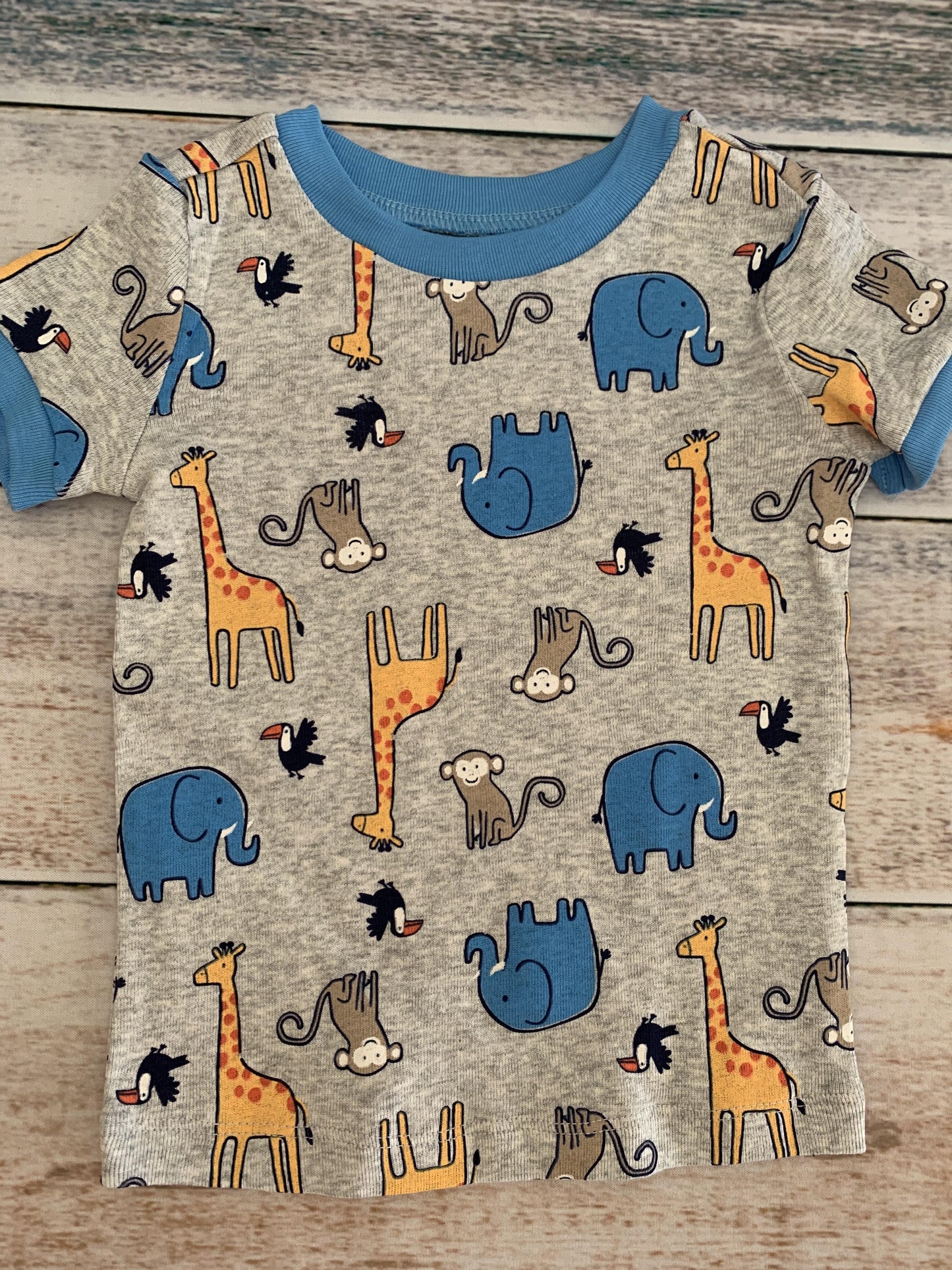 Little Me Boys animals Pajamas Size: 12M animals