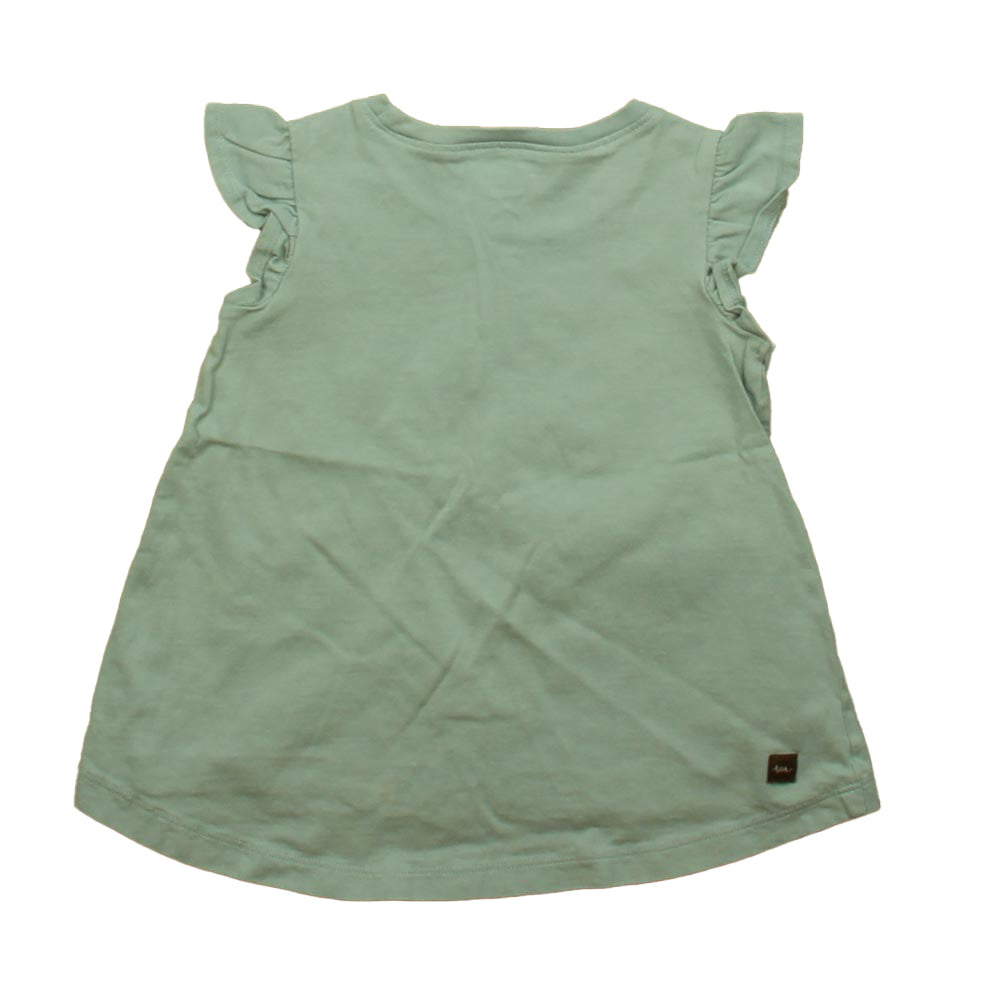 Tea Girls Aqua Floral T-Shirt Size: 3T Aqua Floral