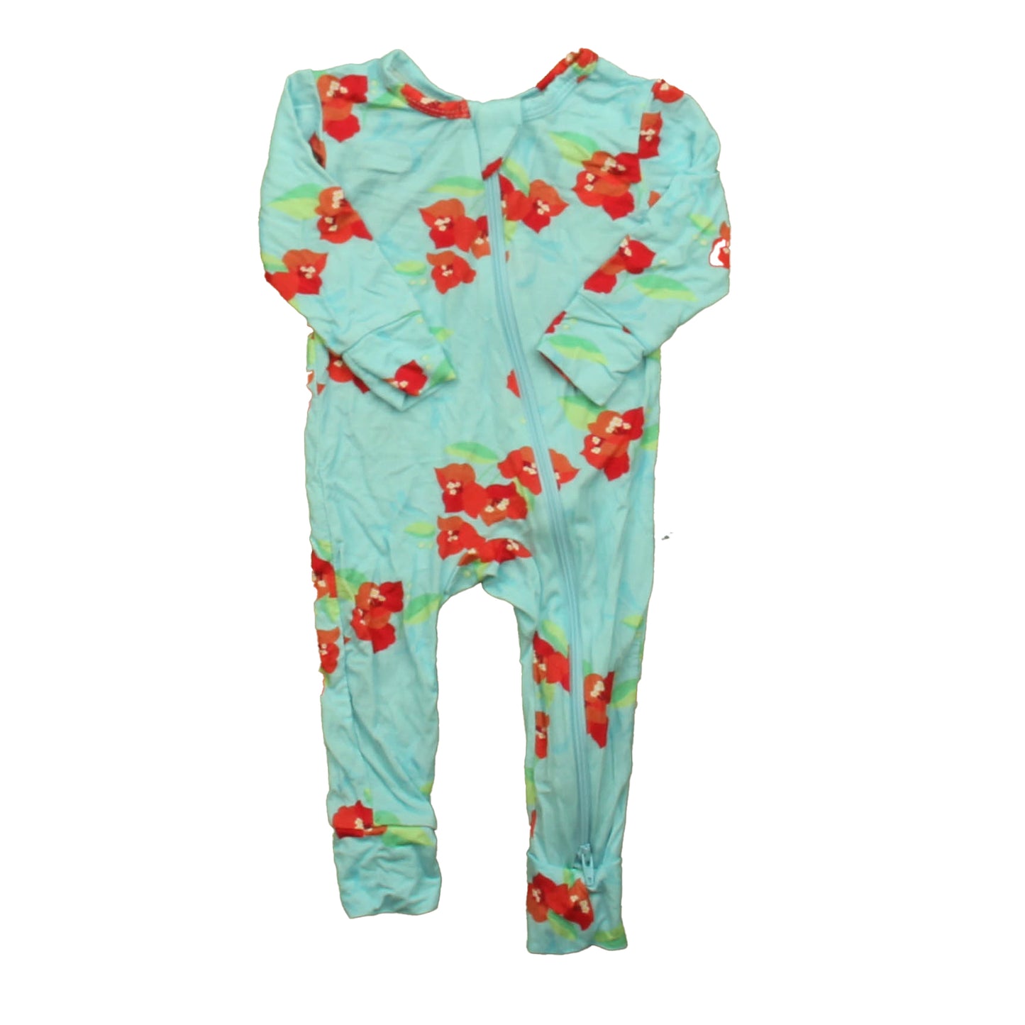 Basically SOHO Girls Aqua | Floral Onesie Size: 0-3 Months Aqua | Floral