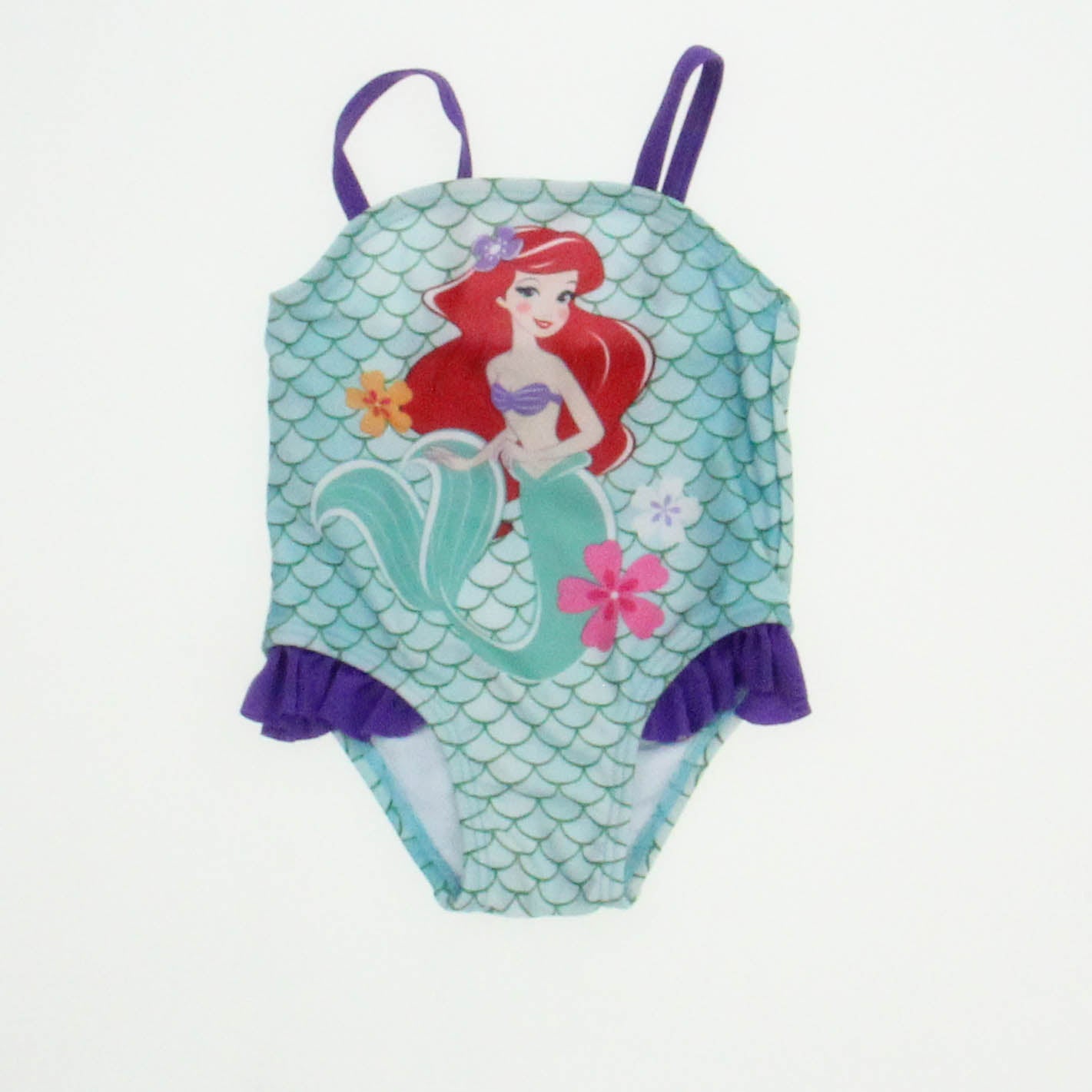 Disney Girls Aqua | Purple 1-piece Swimsuit Size: 3-6 Months Aqua | Purple