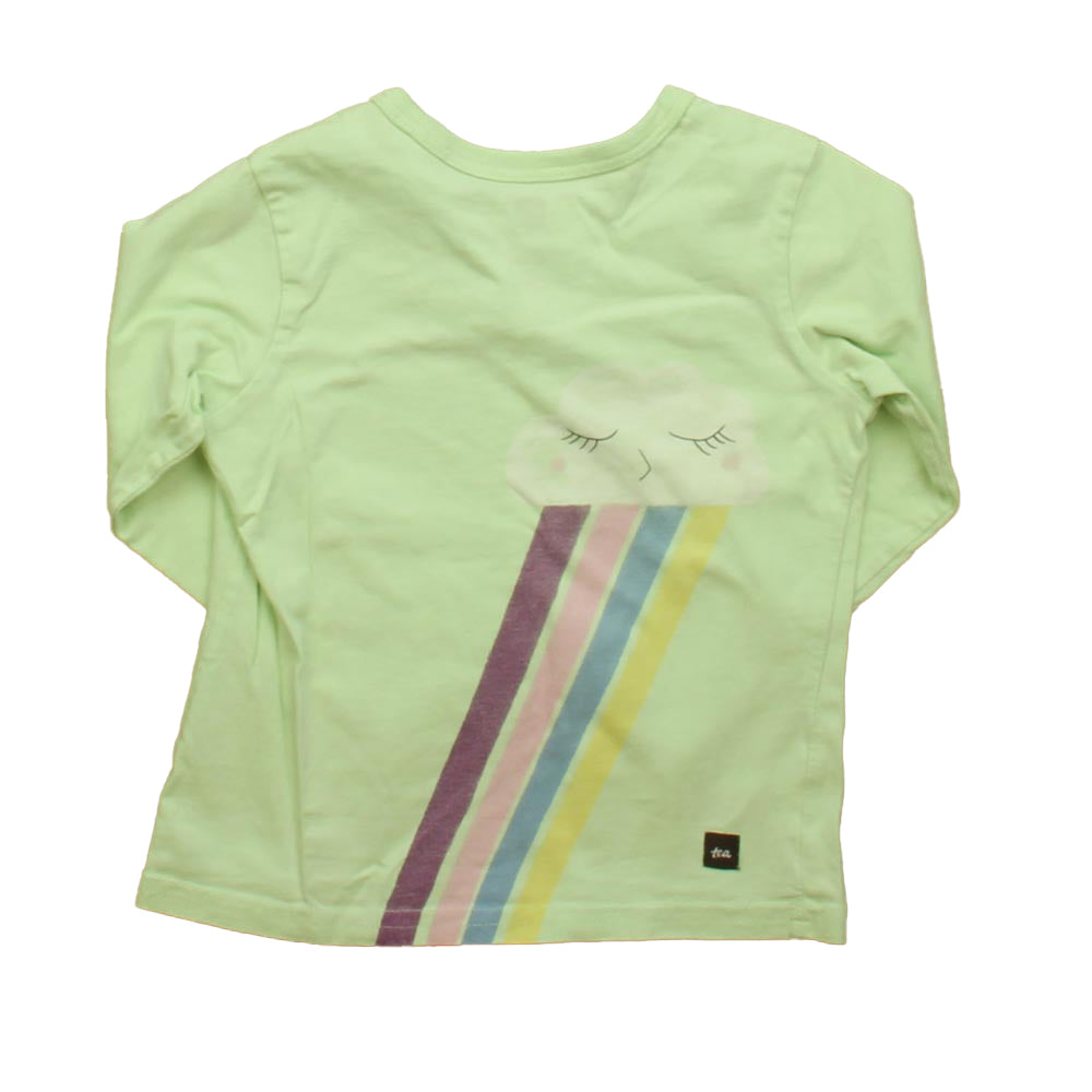 Tea Girls Aqua Rainbow Long Sleeve T-Shirt Size: 2T Aqua Rainbow