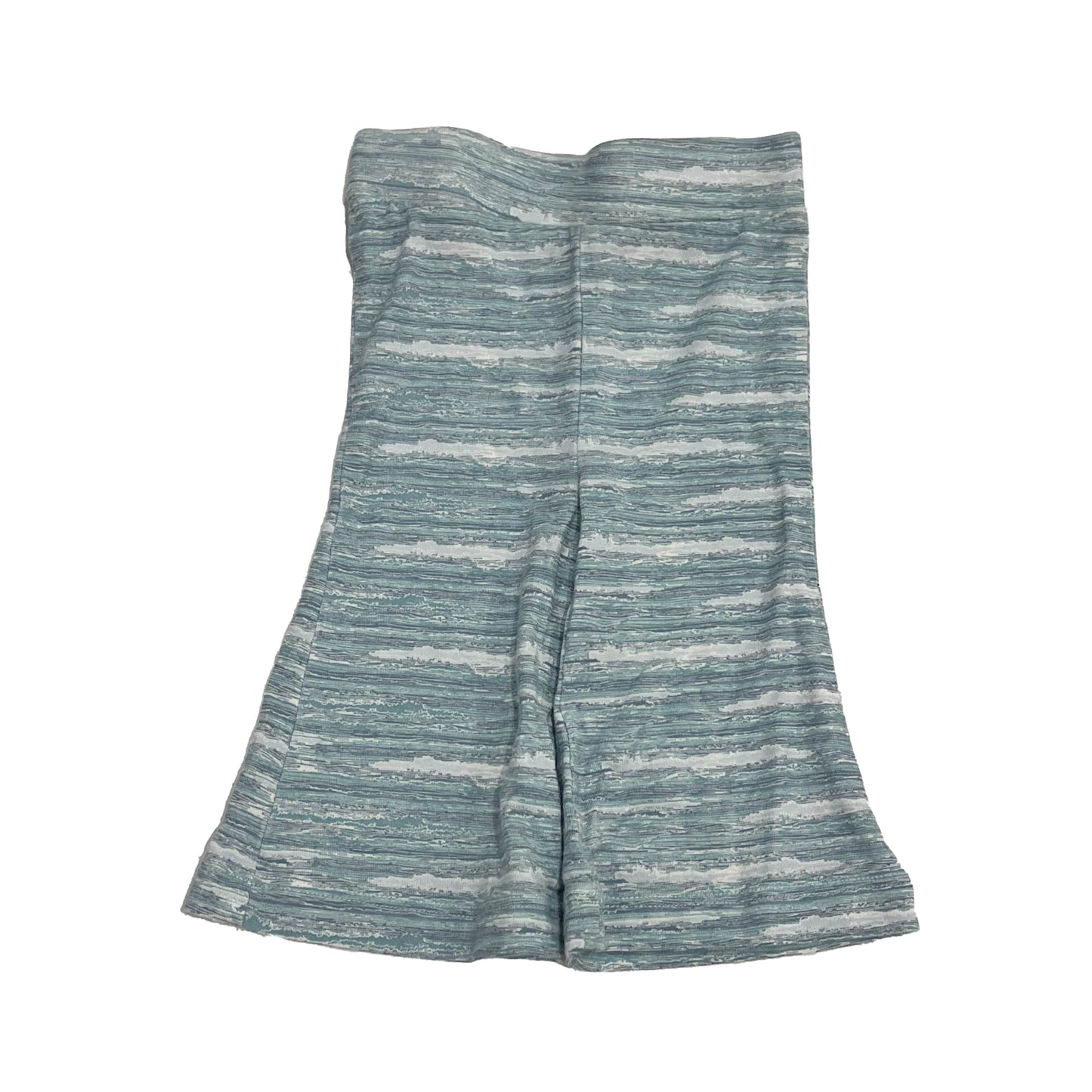Kate Quinn Organics Girls Aqua Stripe Leggings Size: 0-3 Months Aqua Stripe