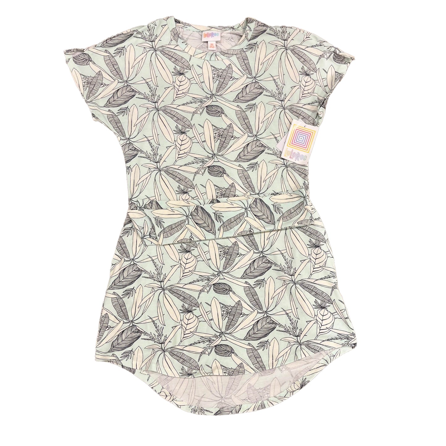 Lularoe Girls Aqua | White Dress Size: Junior XS Aqua | White
