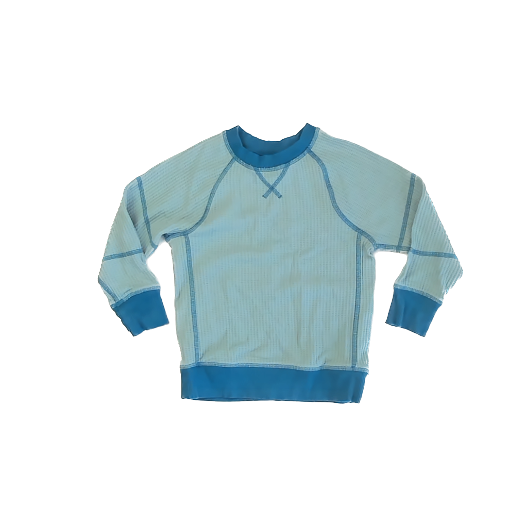 Hanna Andersson Boys Aqua Sweatshirt Size: 4T Aqua