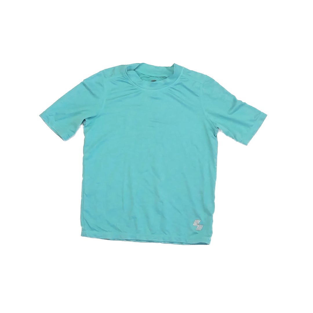 Children's Place Boys Aqua Athletic Top Size: YMD 10-12 Years Aqua
