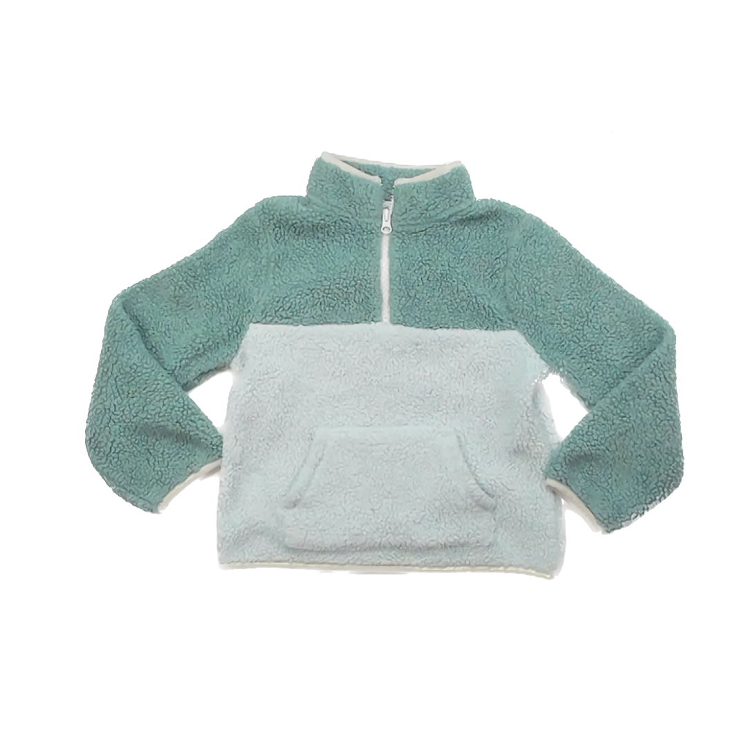 Cat & Jack Girls Aqua Fleece Size: 6 Years Aqua