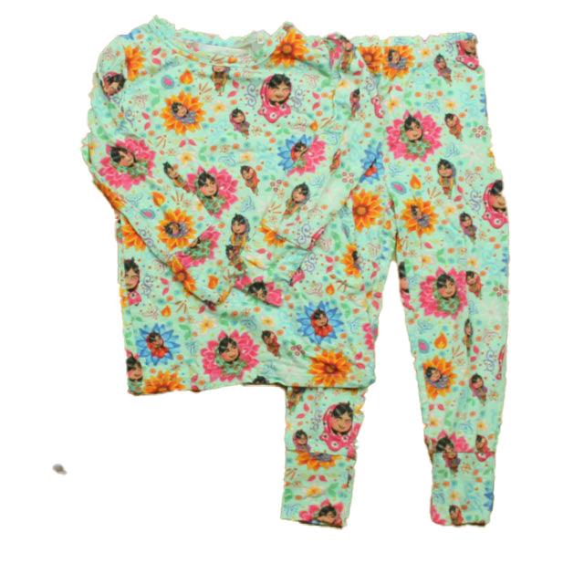 Posh Peanut Girls Aqua 2-piece Pajamas Size: 2T Aqua