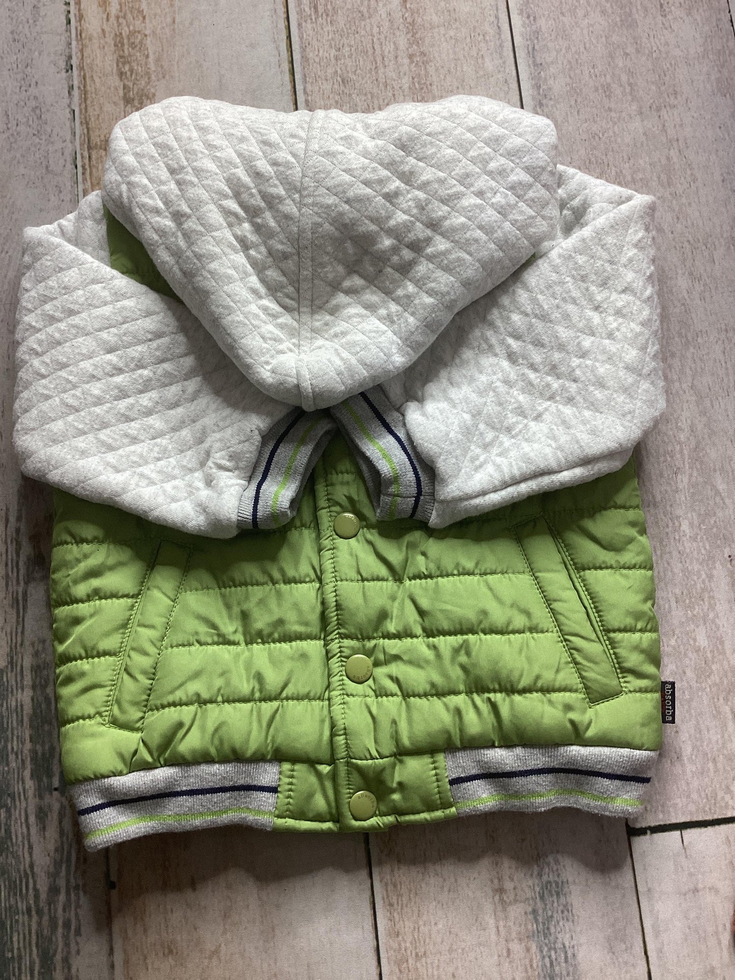 Unisex Army Green | Grey Jacket Size: 18 months Army Green | Grey