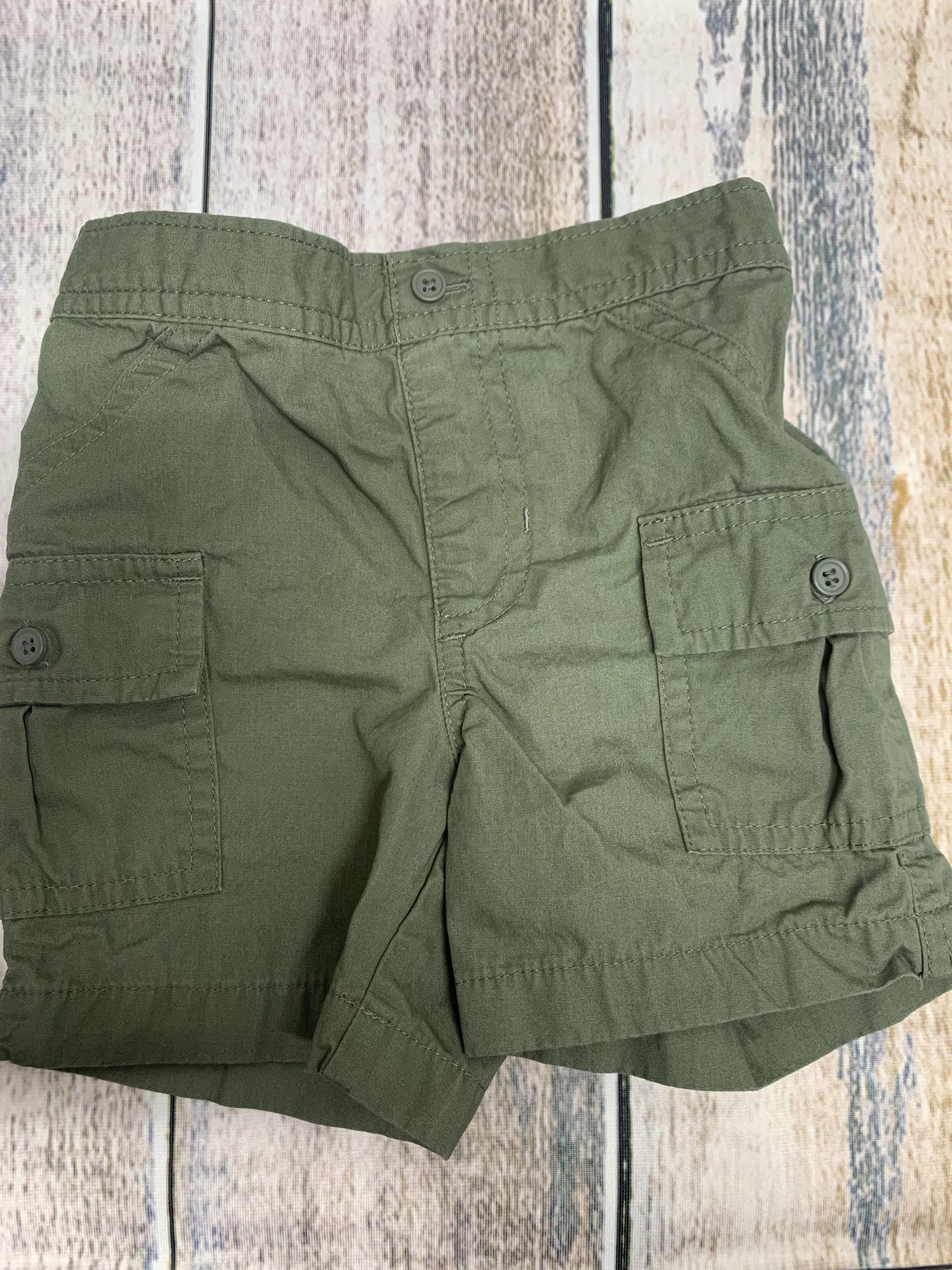 Just Born Boys Army Green Shorts Size: 12M Army Green