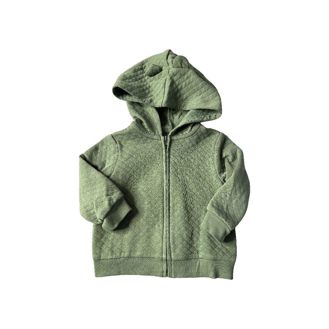 Little Me Unisex Army Green Hoodie Size: 9 months Army Green