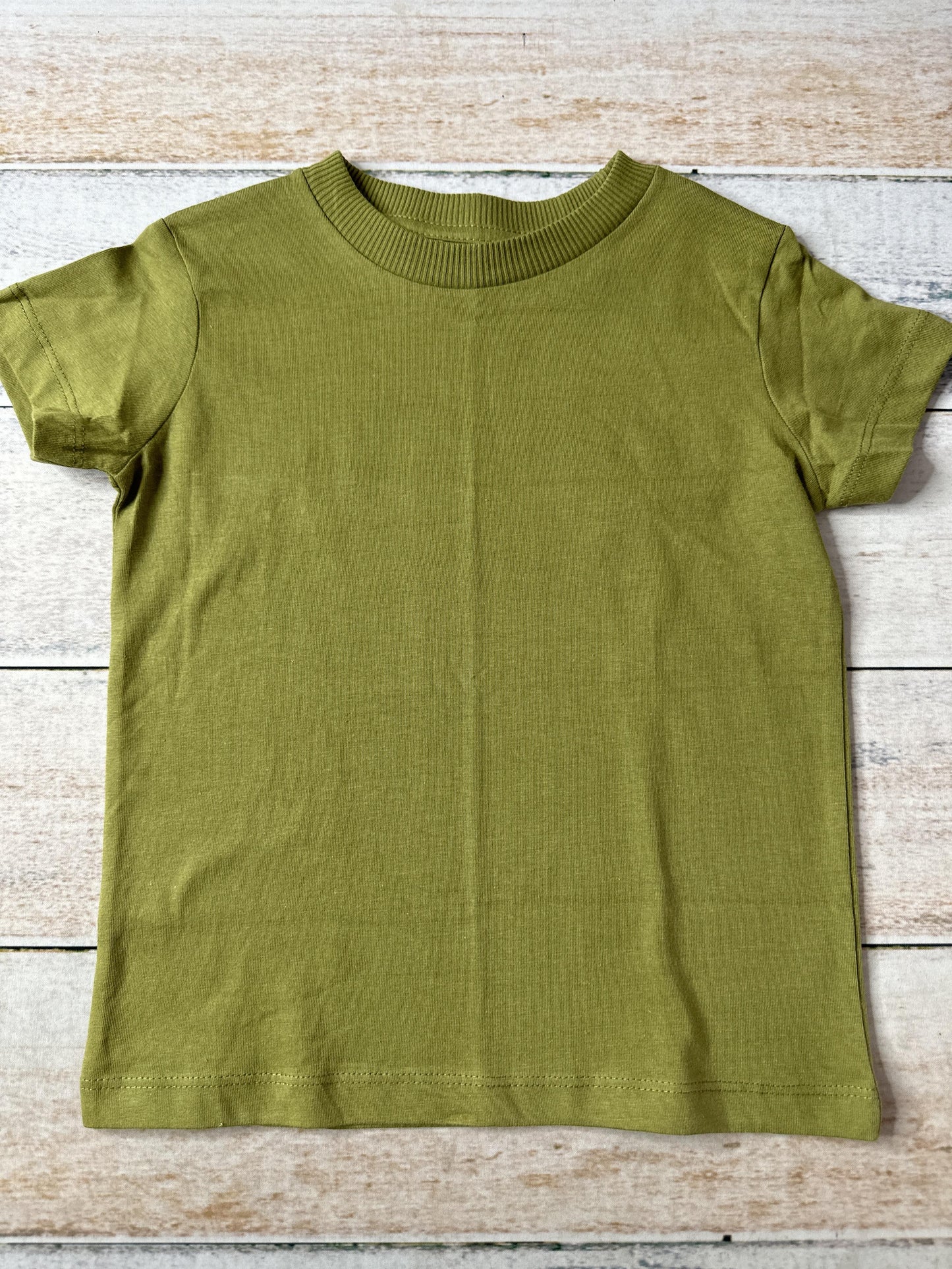 Mightly Unisex Army Green T-Shirt Size: 2T Army Green
