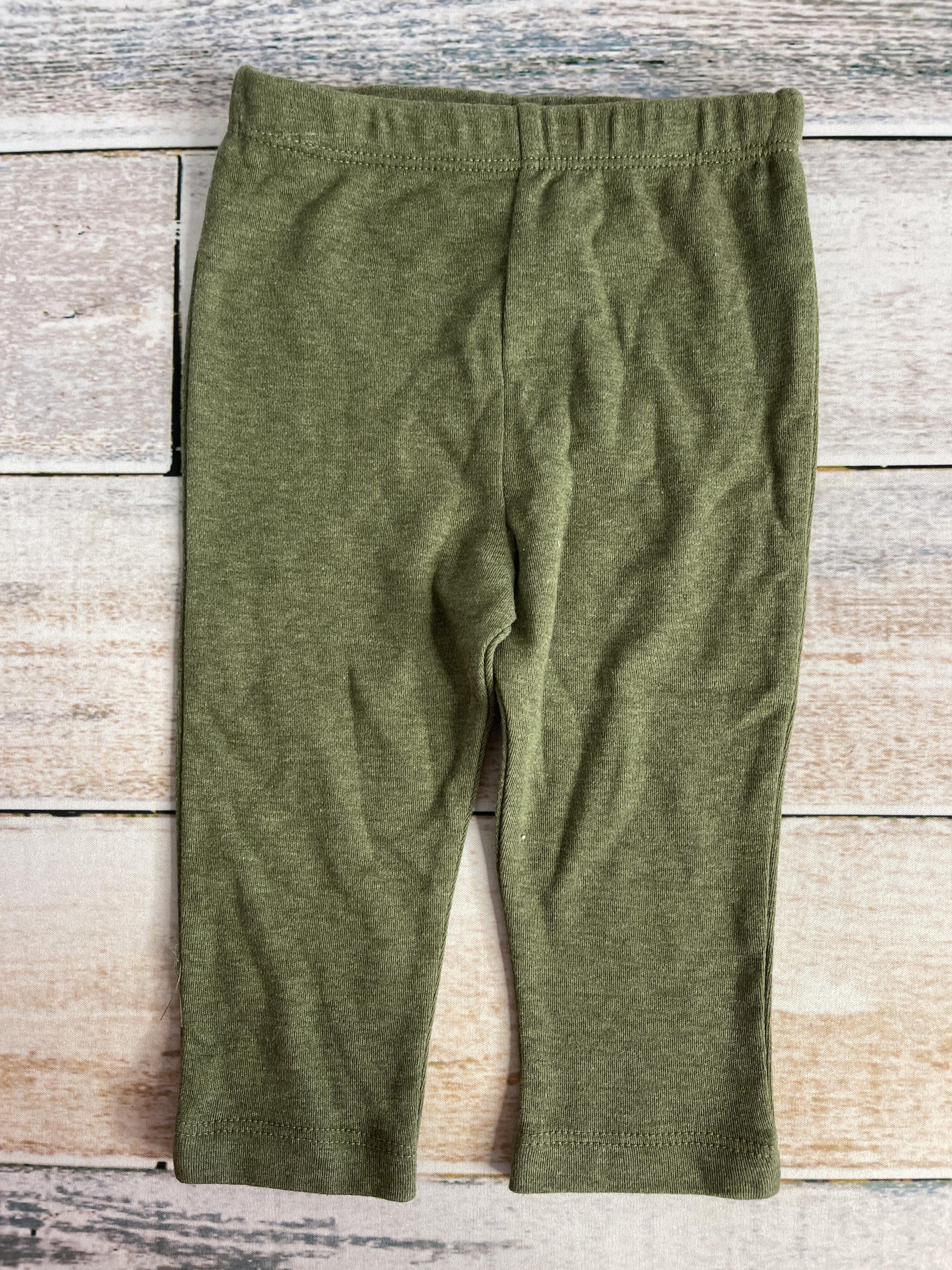 Little Me Girls Army Green Pants Size: 9 months Army Green