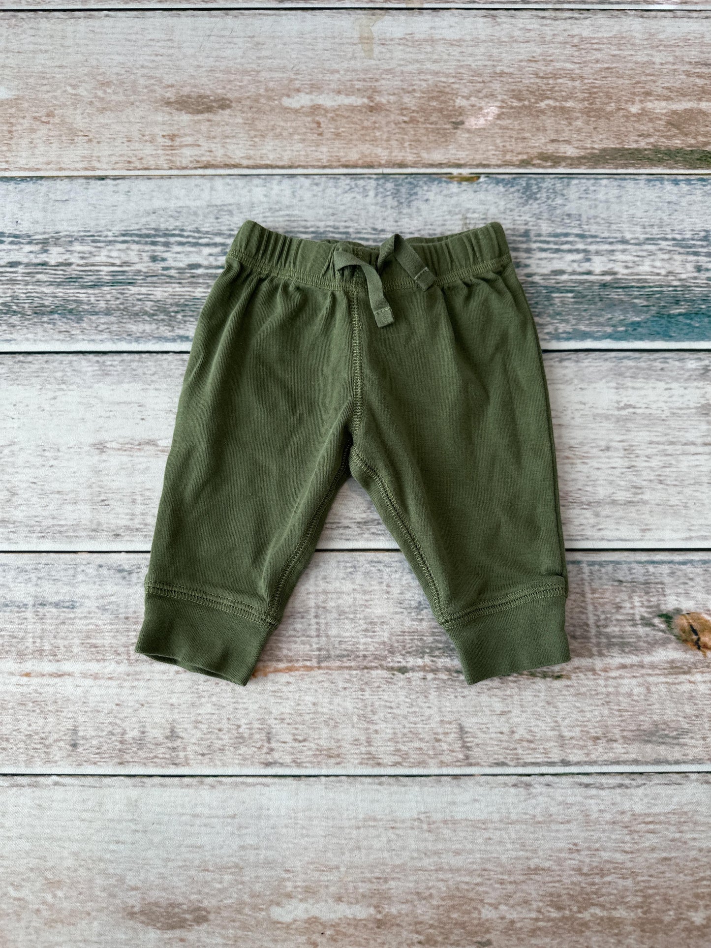 Carters Unisex Army Green Pants Size: 3 months Army Green