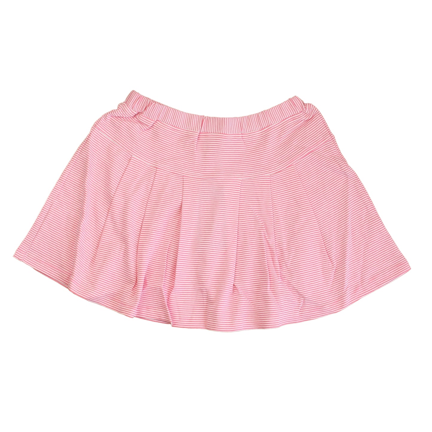 Classic Prep Girls Azalea Pink & White Stripe Skirt Size: 6-14 Years Azalea Pink & White Stripe