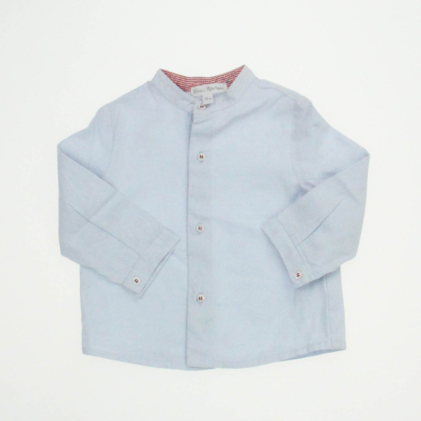 Fina Ejerique Boys Baby Blue Long Sleeve Shirt Size: 12 Months Baby Blue