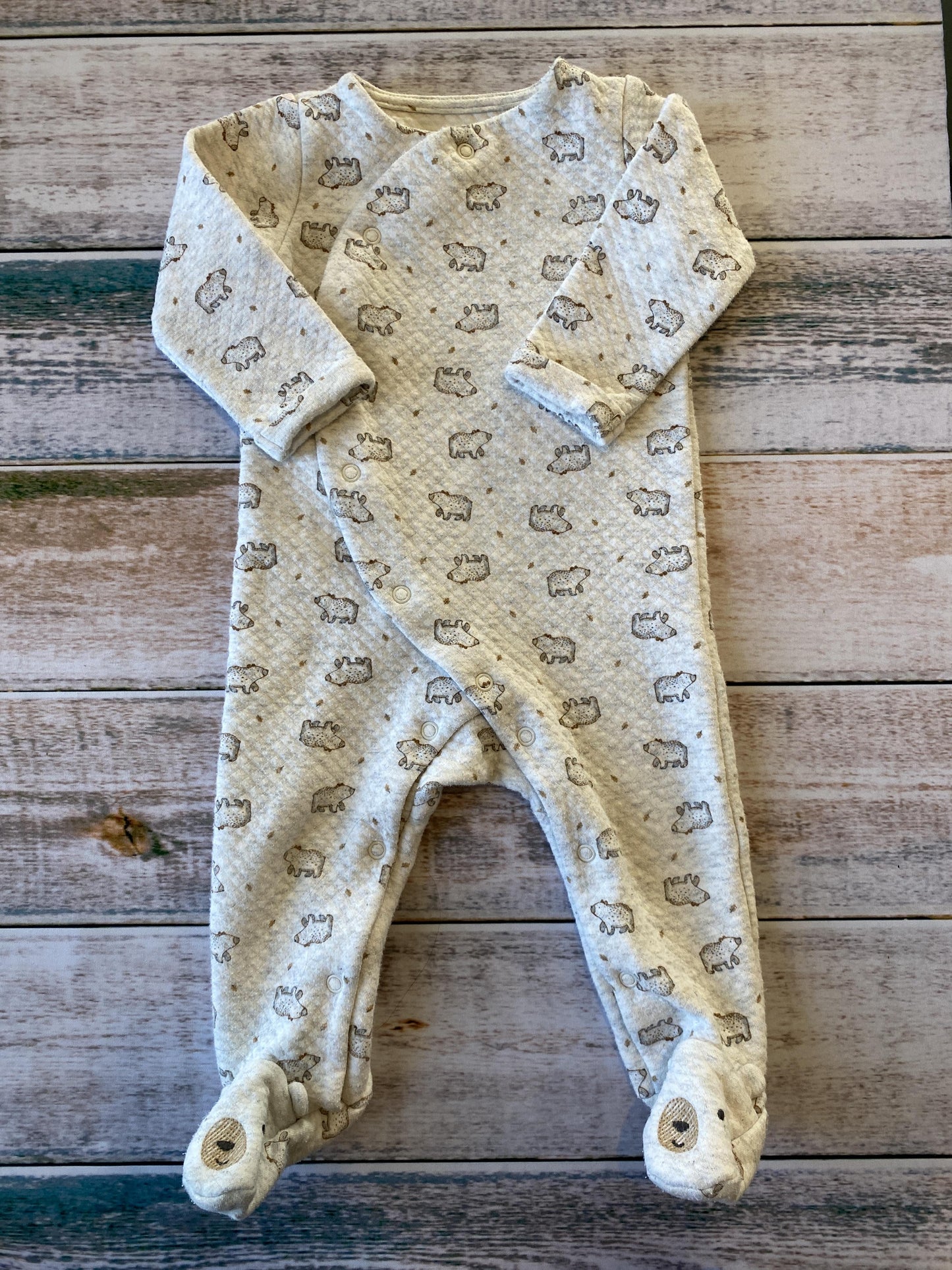 Carters Unisex Beige | bears Pajamas Size: 9 months Beige | bears