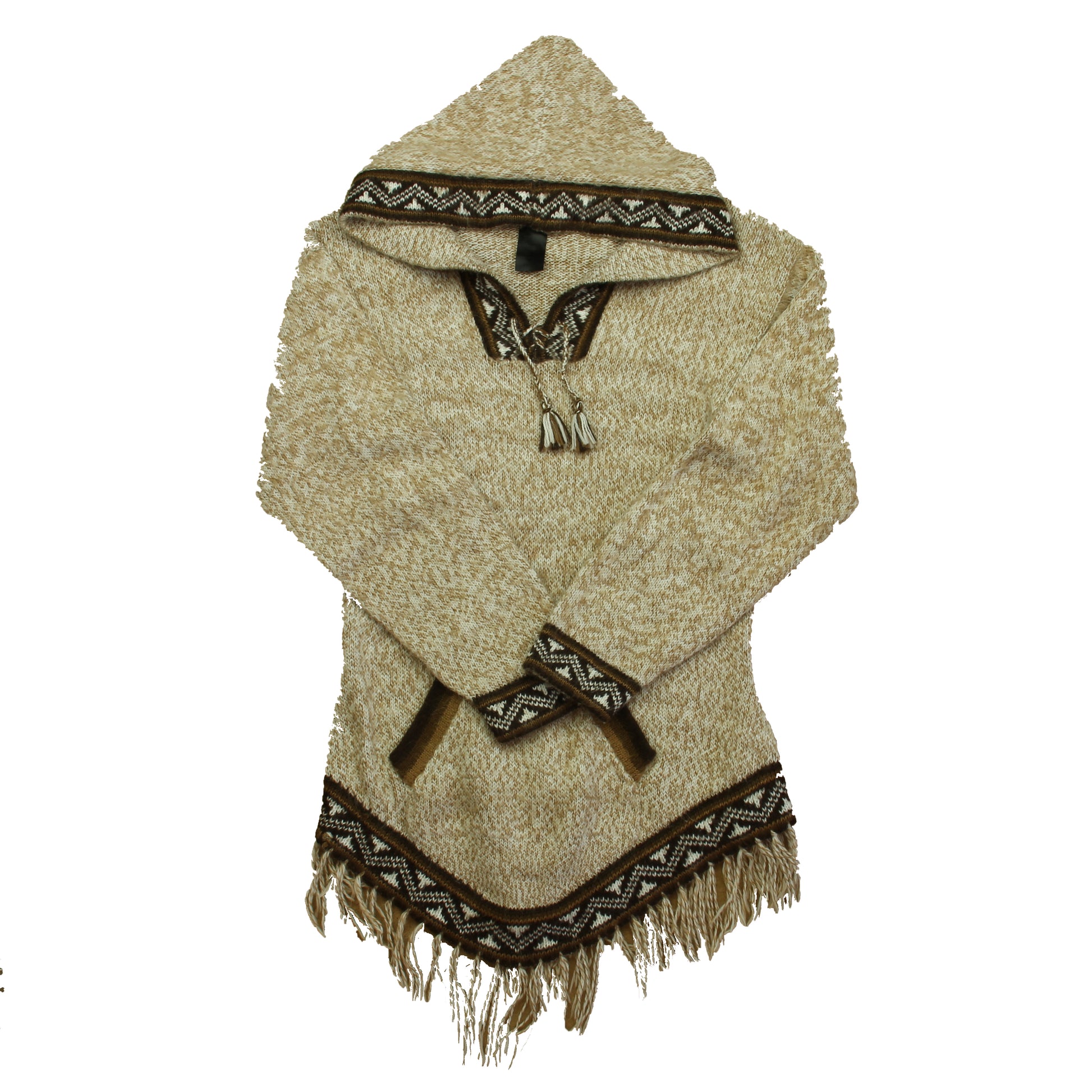 Andes Store Girls Beige | Brown Sweater Size: 14-16 Years Beige | Brown