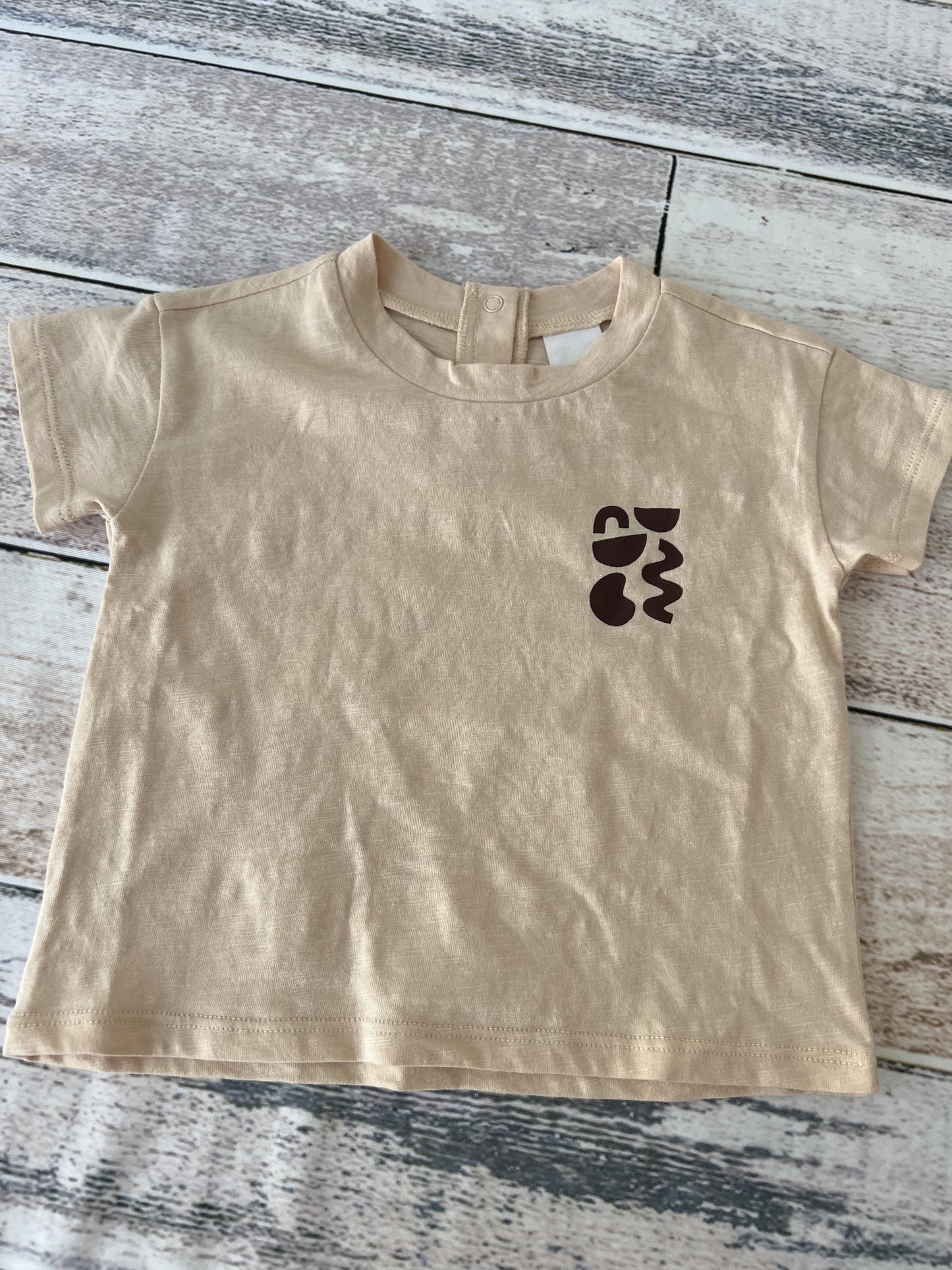 Open Edit Unisex Beige | Brown T-Shirt Size: 12 months Beige | Brown