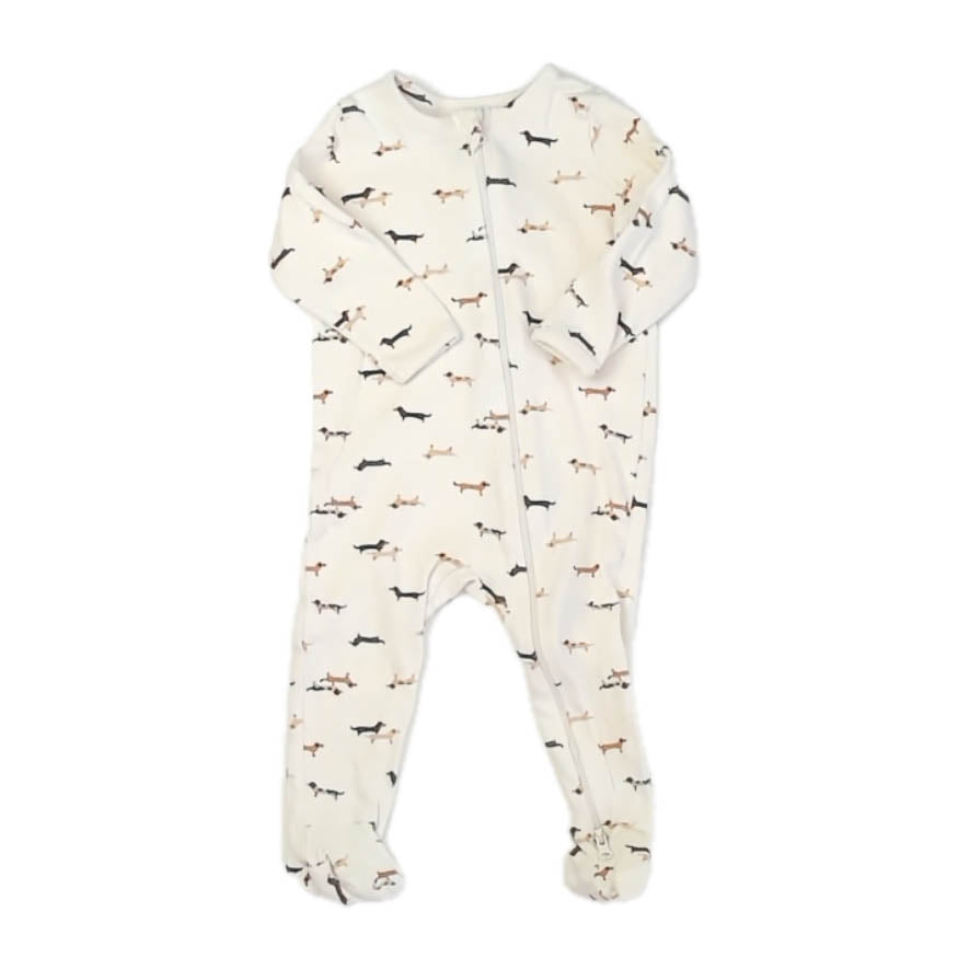 Nordstrom Boys Beige Dogs Long Sleeve Outfit Size: 6 Months Beige Dogs