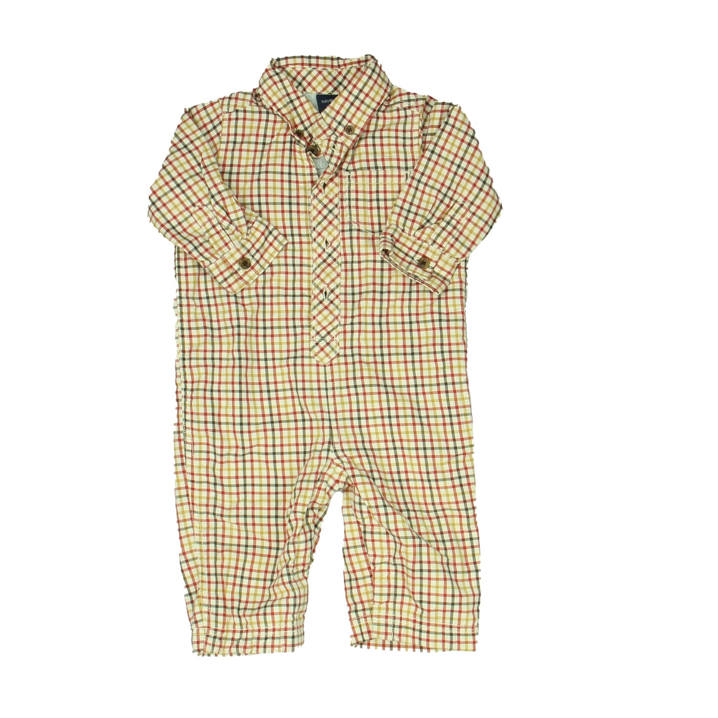 Gap Boys Beige | Red | Black Long Sleeve Outfit Size: 6-12 Months Beige | Red | Black