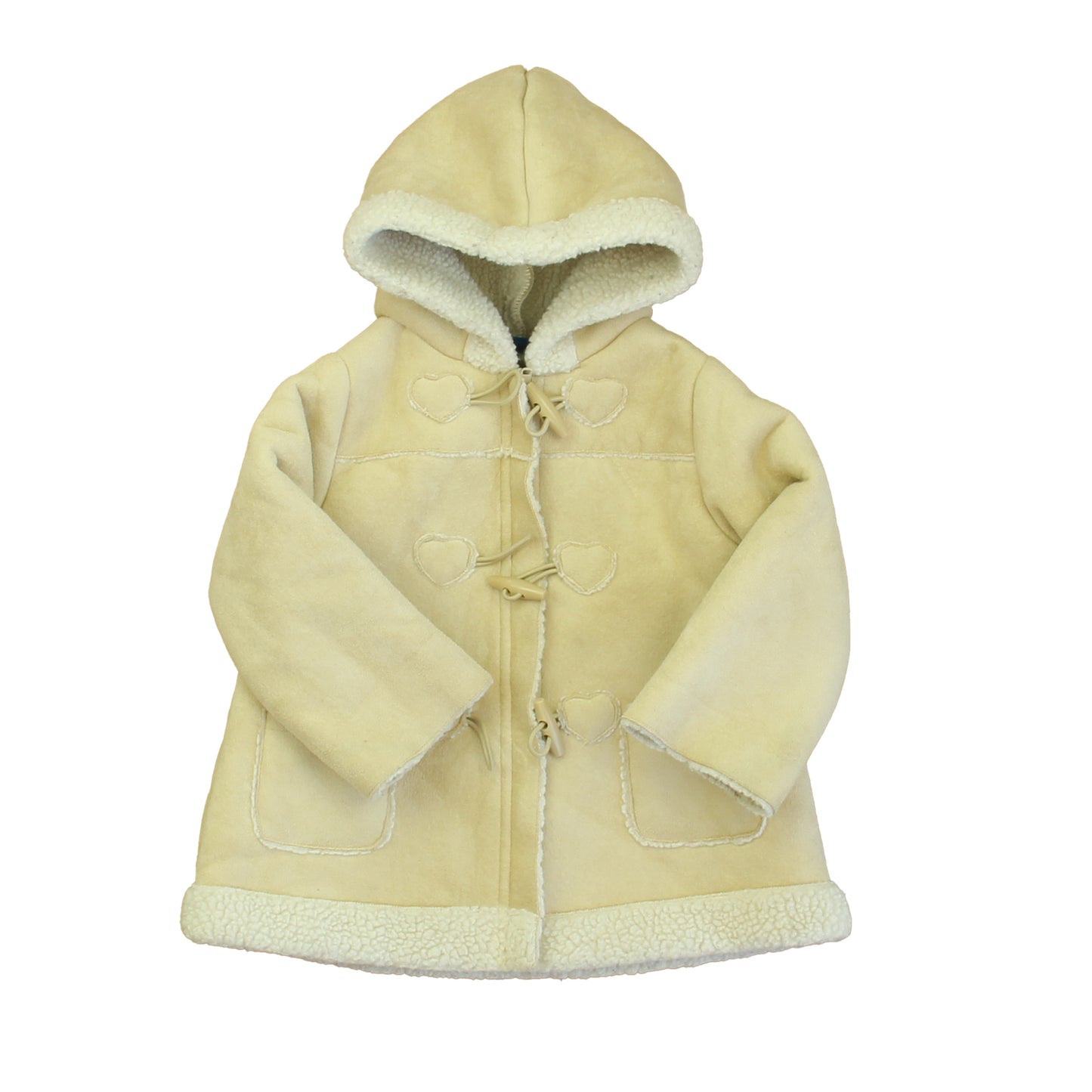 Greendog Girls Beige | White Winter Coat Size: 6-9 Months Beige | White