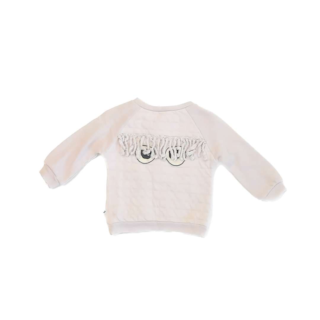 Noe & Zoe Unisex Beige Sweatshirt Size: 3-6 Months Beige