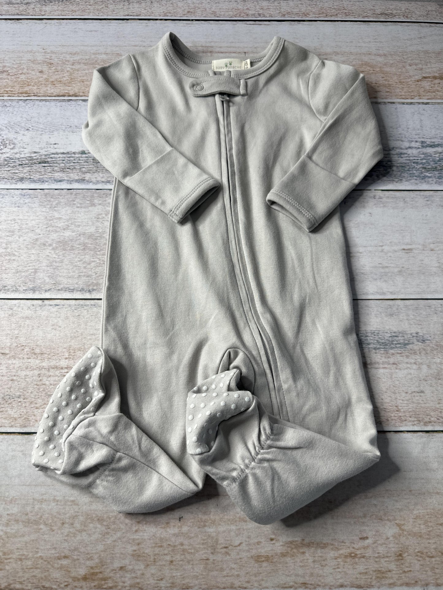 Baby Panache Unisex Beige Long Sleeve Outfit Size: 6-12 months Beige