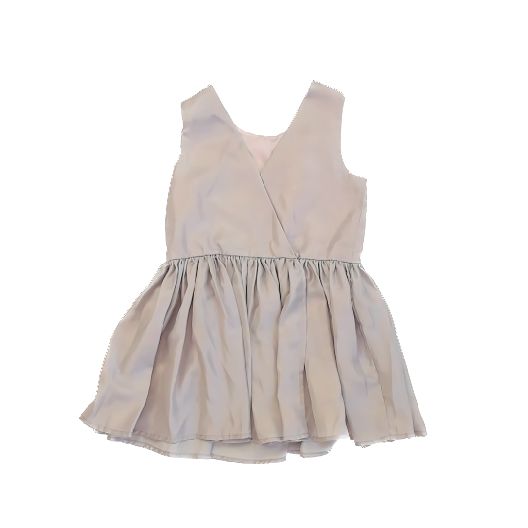 Catherine Malandrino Girls Beige Dress Size: 6 Years Beige