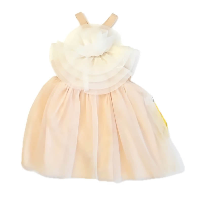 Shein Girls Beige Dress Size: 9-12 Months Beige