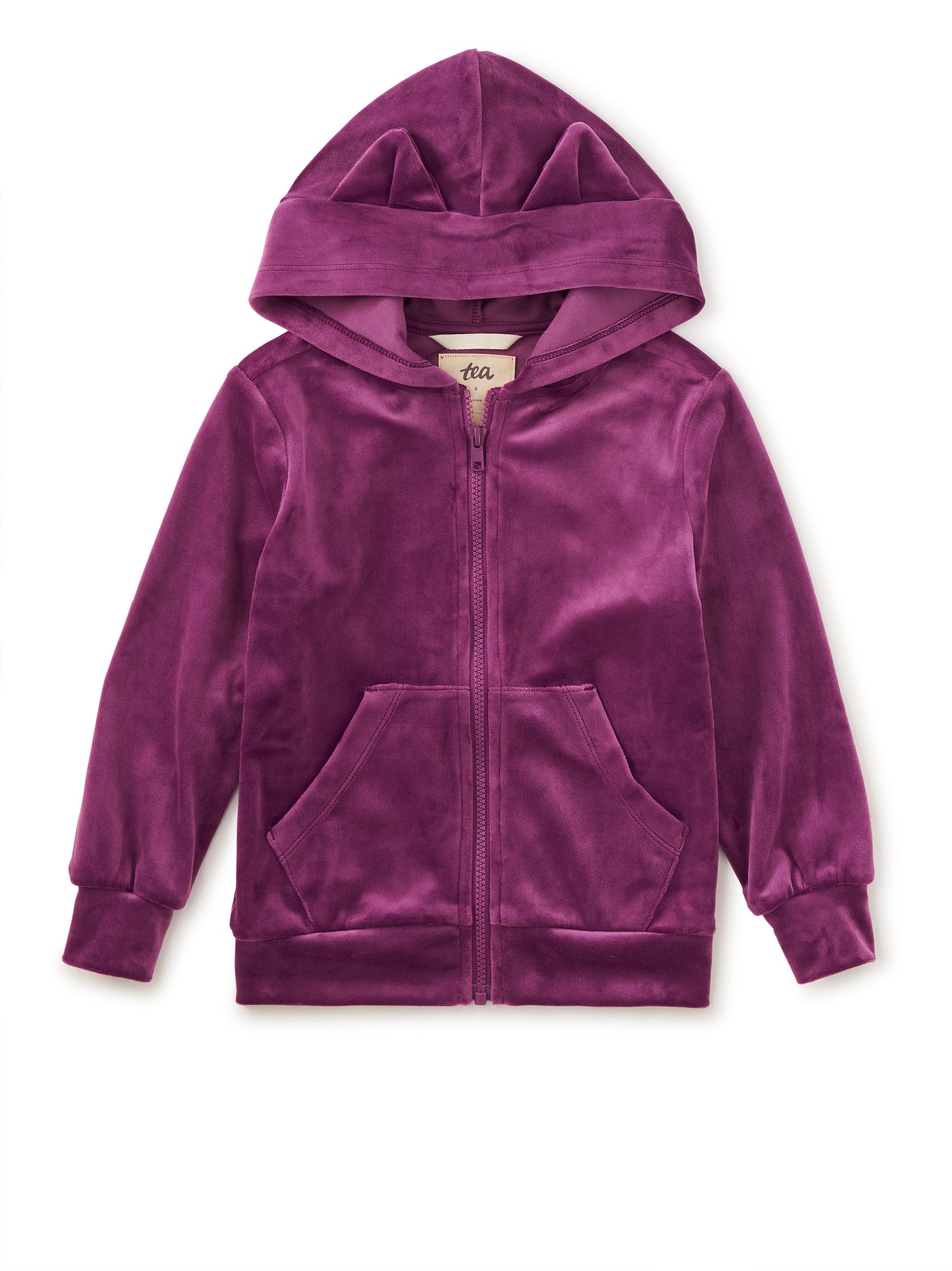 Tea Collection Girls Berry Hoodie Size: 5T Berry