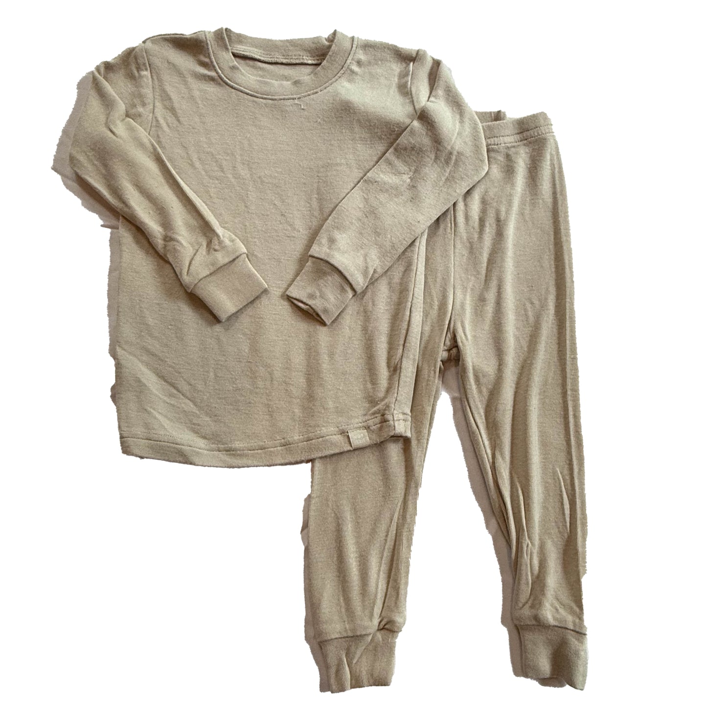 Vaeneit Boys Biege 2-piece Pajamas Size: 18-24 Months Biege