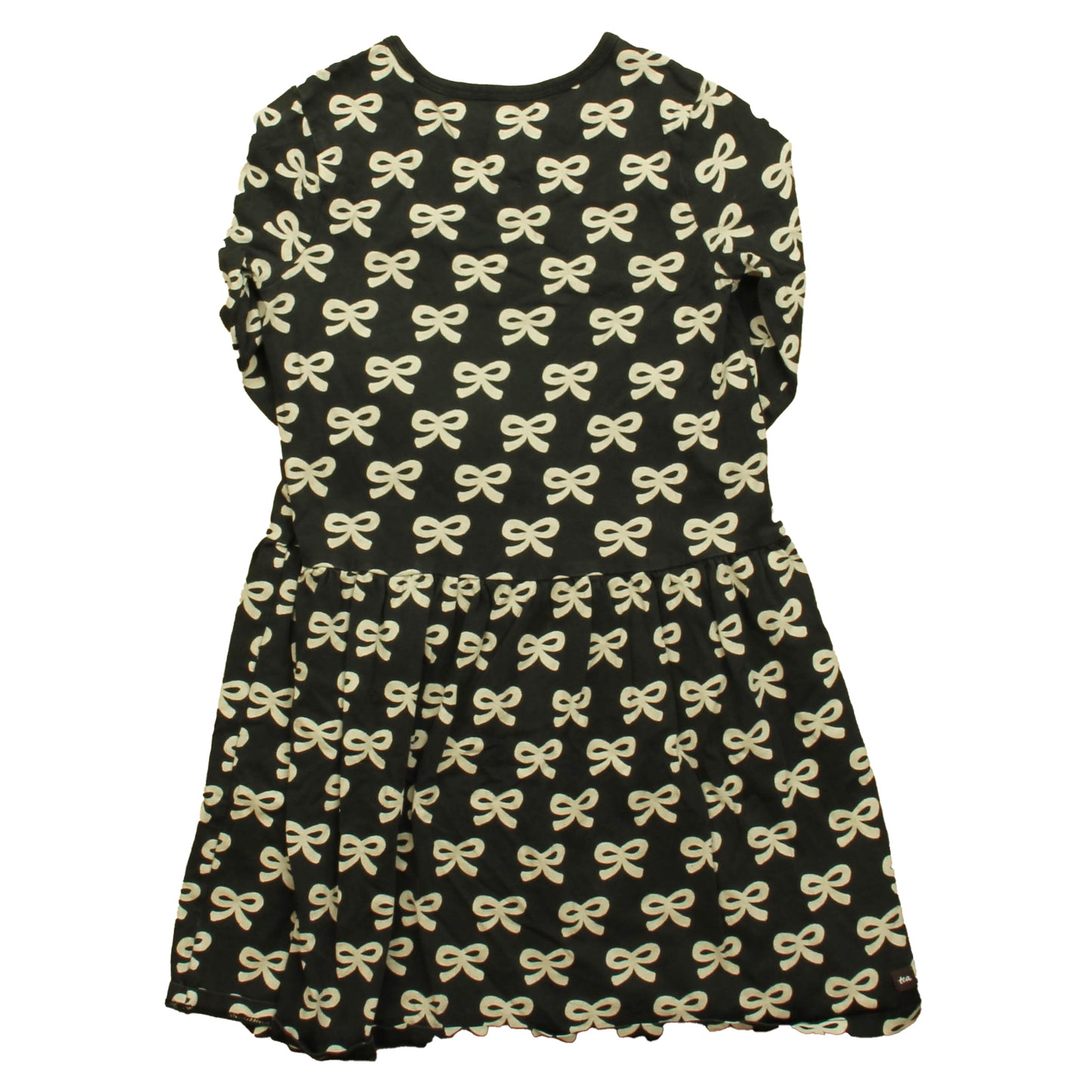 Tea Collection Girls Black Bows Dress Size: 10 Years Black Bows