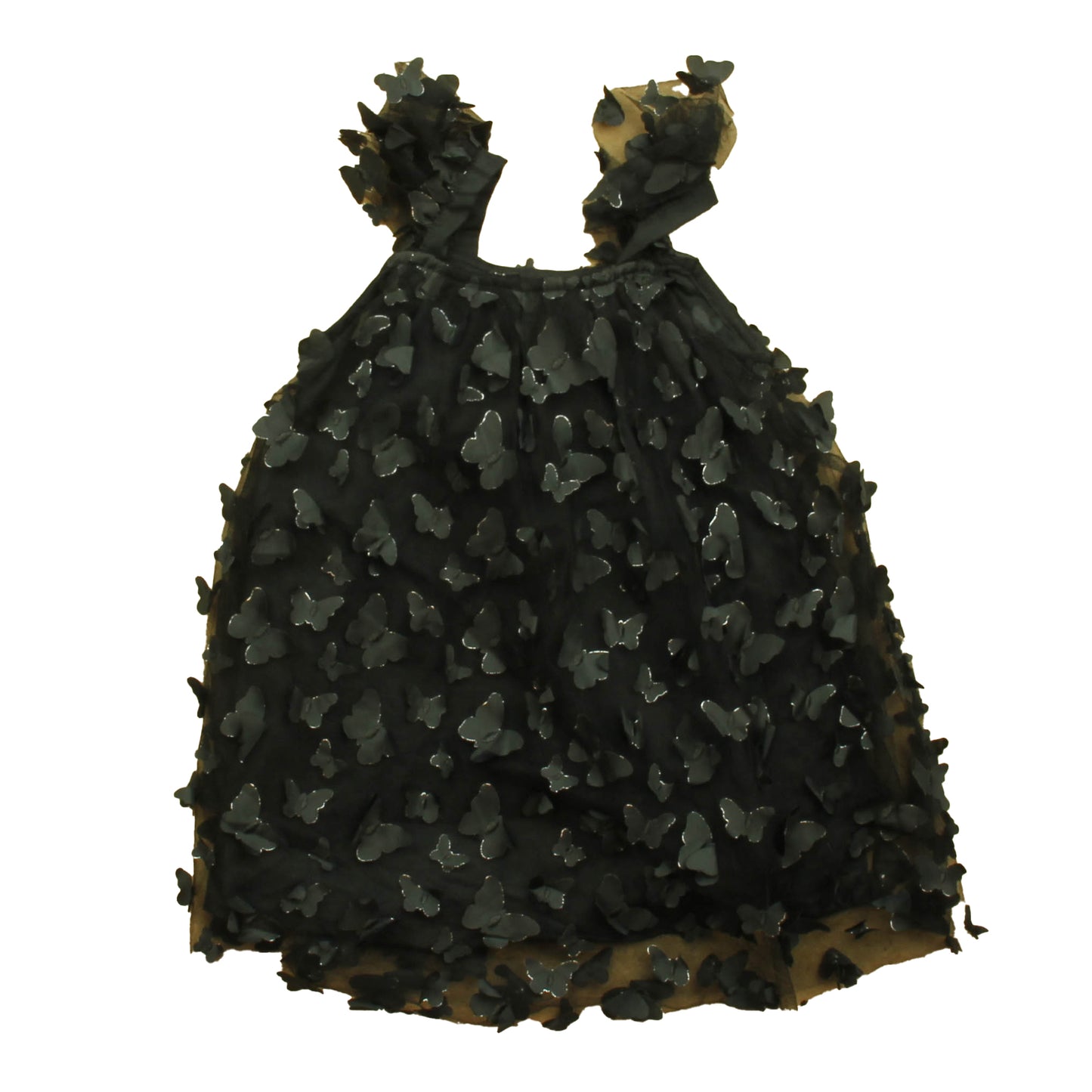 Dolly Girls Black | Butterflies Dress Size: 0-1 Year Black | Butterflies