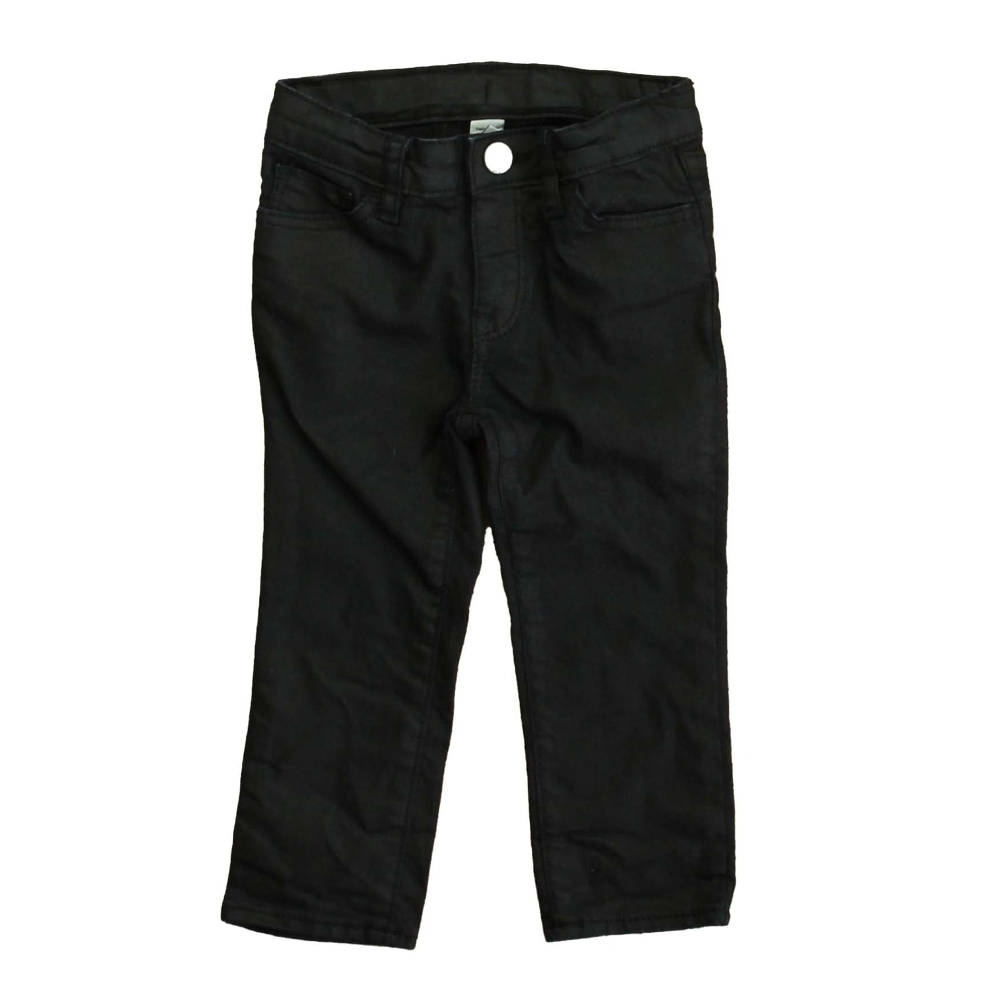 Gap Girls Black Coated Jeans Size: 18-24 Months Black Coated