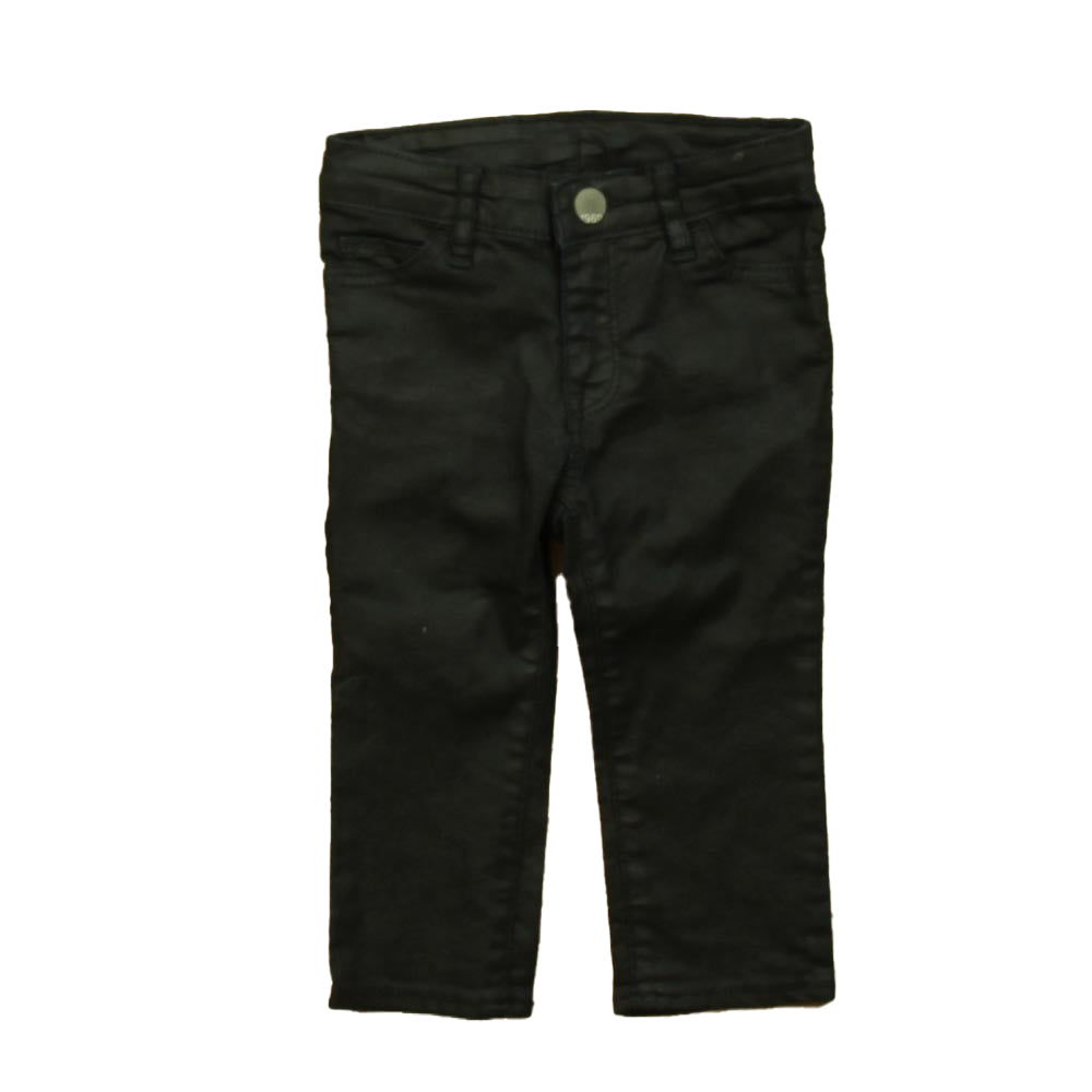 Gap Girls Black Coated Jeggings Size: 12-18 Months Black Coated