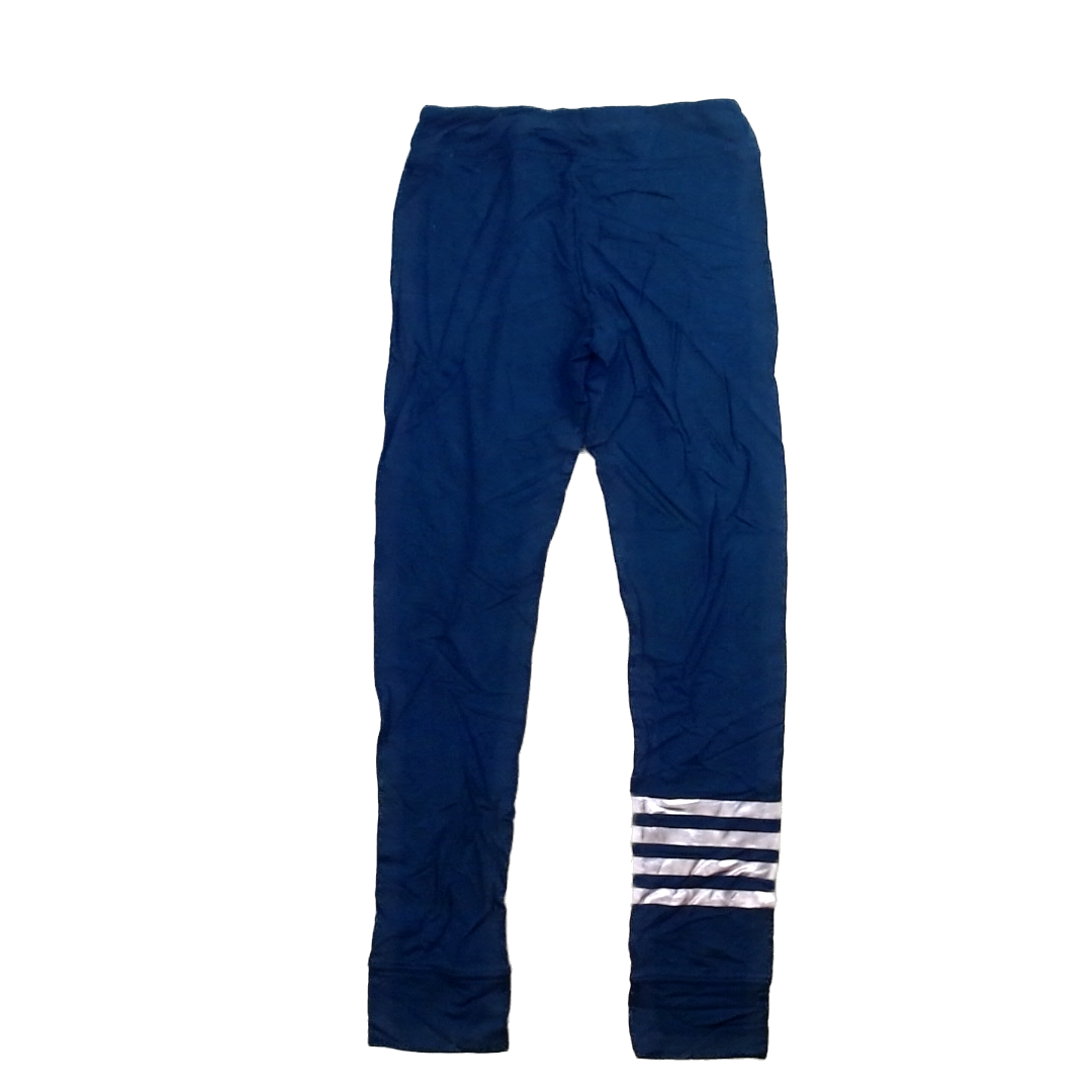 Rockets Of Awesome Girls Black | Copper Ankle Stripes Pants Size: 12 Years Black | Copper Ankle Stripes