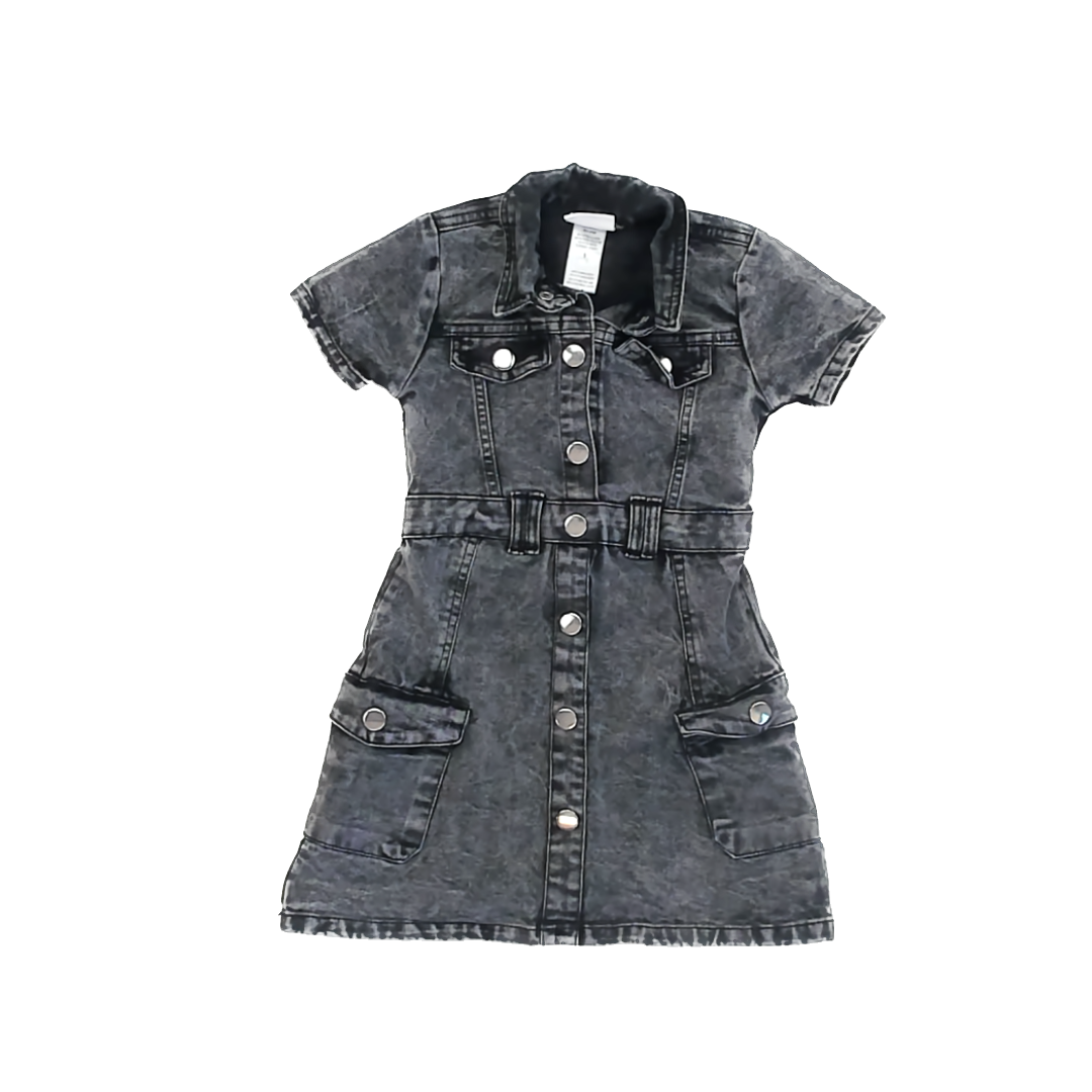 Rachel Zoe Girls Black Denim Dress Size: 5T Black Denim