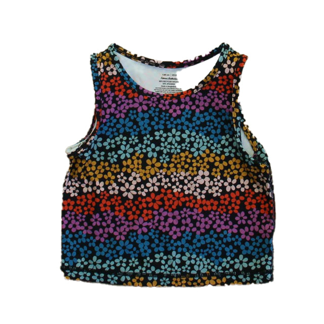 Hanna Andersson Girls Black Floral Swimwear Size: 8 Years