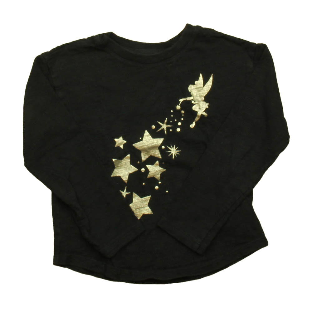 Gap Girls Black | Gold Tinkerbell Long Sleeve T-Shirt Size: 5T