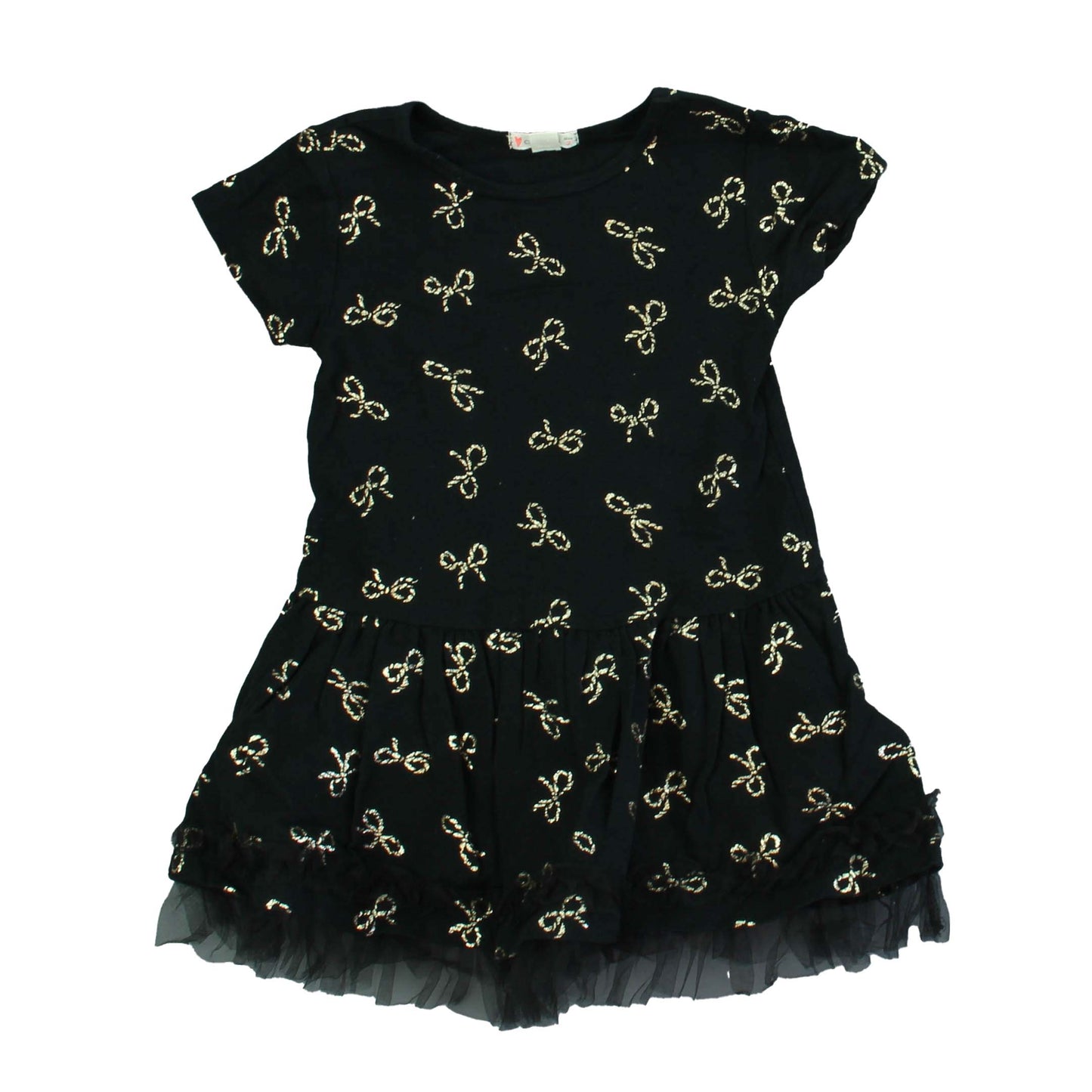 Crewcuts Girls Black | Gold Dress Size: 2T Black | Gold