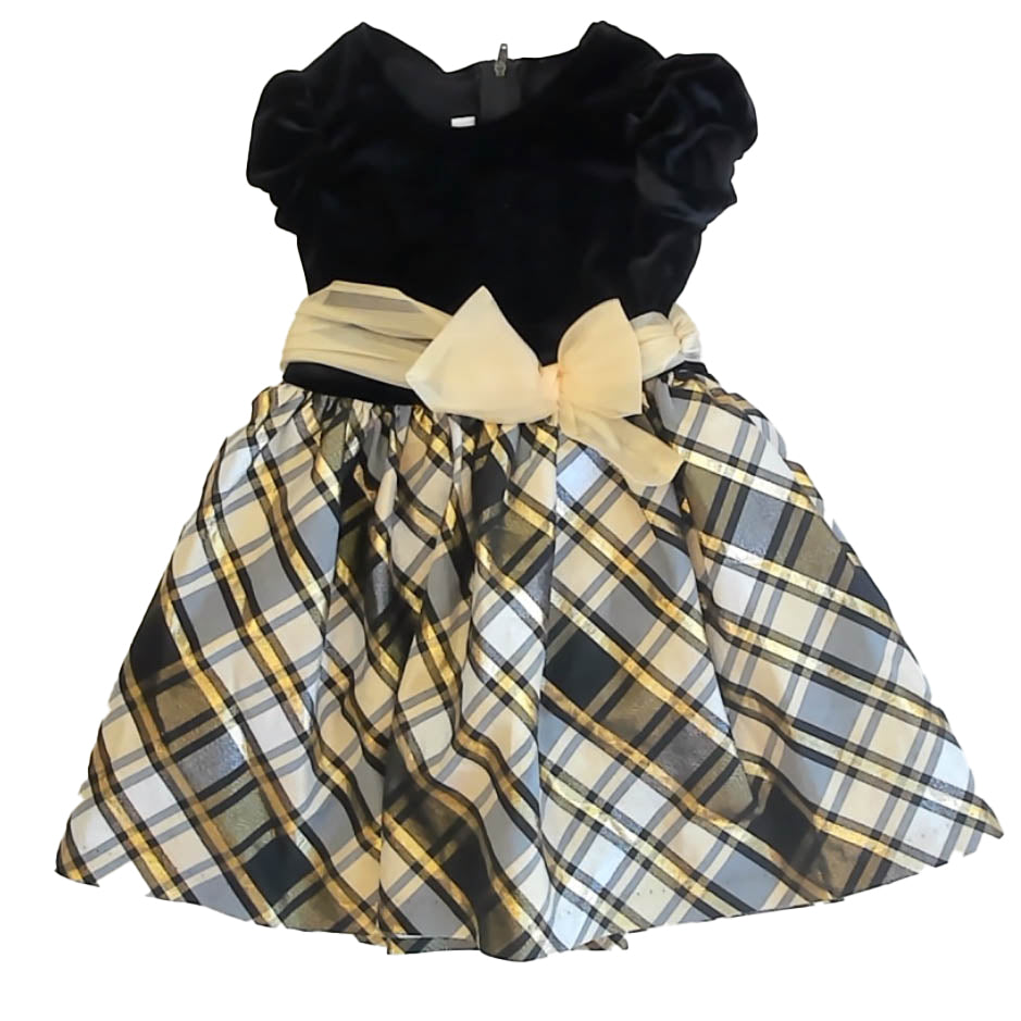 Bonnie Jean Girls Black | Gold Special Occasion Dress Size: 3T Black | Gold
