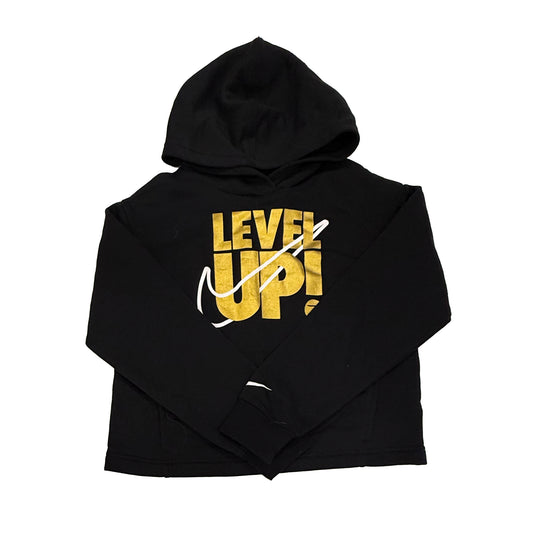 Nike Girls Black | Gold Hoodie Size: 12-13 Years Black | Gold