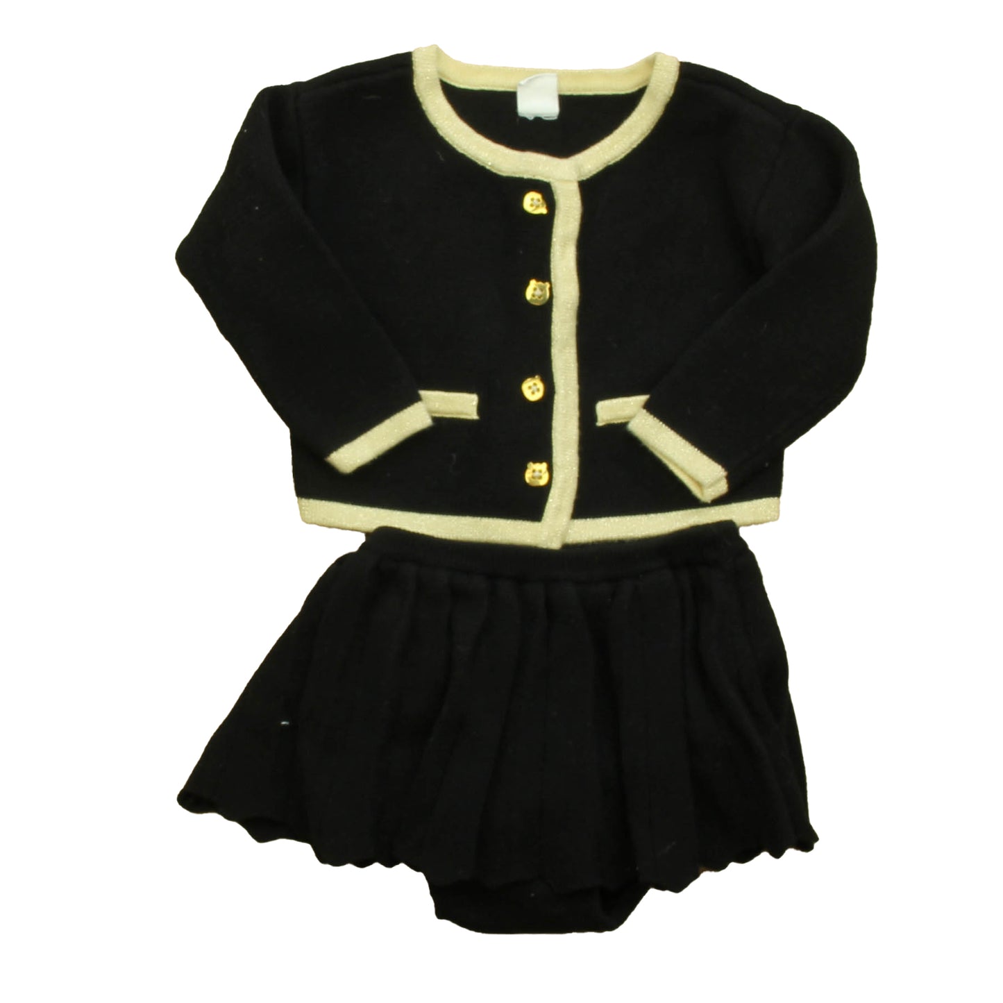 Gap Girls Black | Gold Apparel Sets Size: 12-18 Months Black | Gold