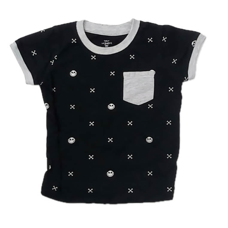 The Nightmare Before Christmas Boys Black | Gray T-Shirt Size: 3T Black | Gray